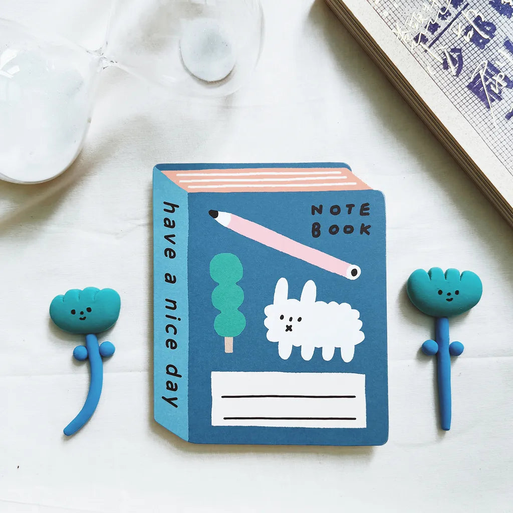 Yohand Studio Die-Cut Postcard - Notebook