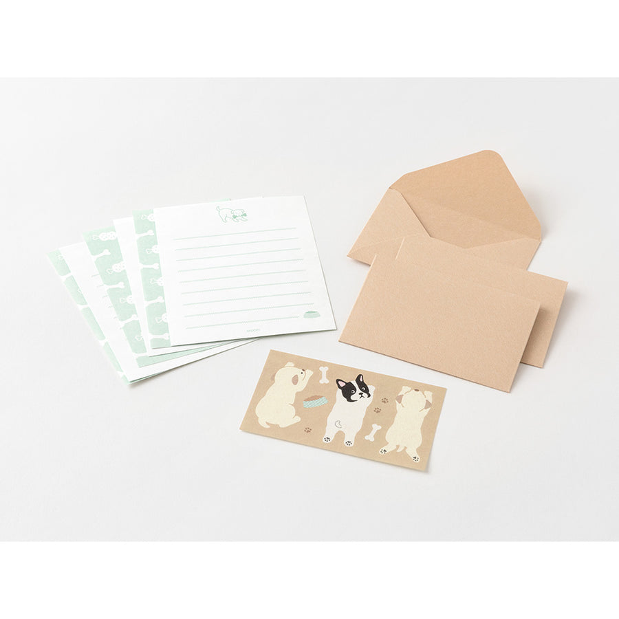Midori Mini Letter Set with Stickers - Hungry Dog