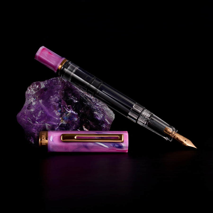 TWSBI ECO Fountain Pen - Fluorite Purple Bronze Trim