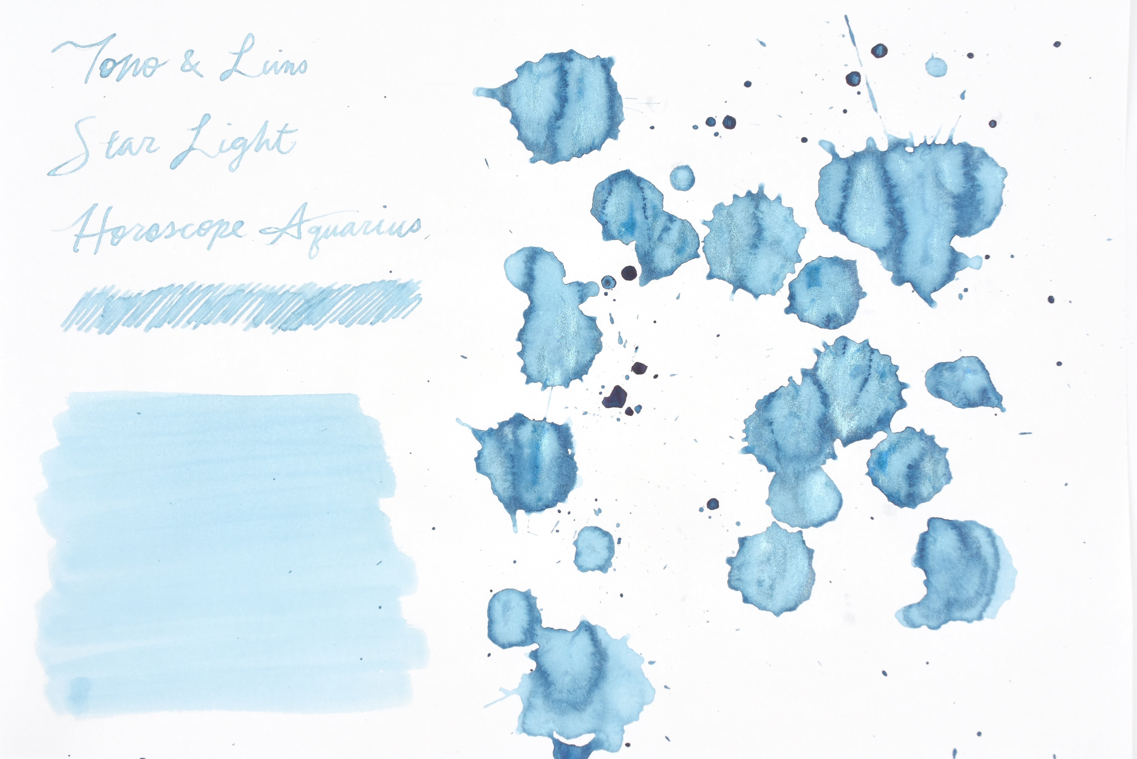 Tono & Lims Ink Bottle - Star Light - Horoscope Aquarius - 30ml