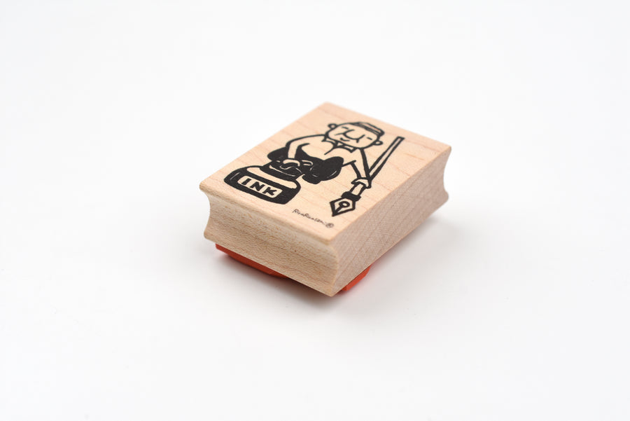 RiraRira Wooden Rubber Stamp - Chief Iwai's Ink