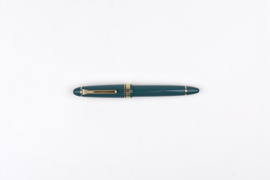 Sailor 1911 Large Fountain Pen - 14K Gold Trim - Green