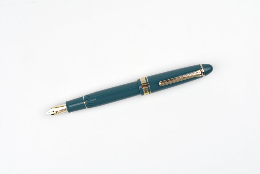 Sailor 1911 Large Fountain Pen - 14K Gold Trim - Green