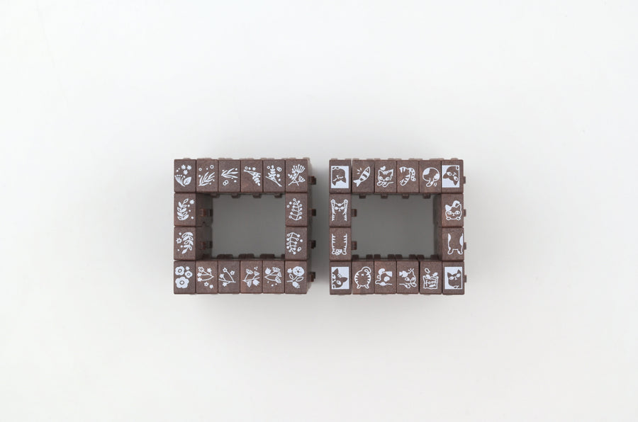 Shachihata Connected Frame Stamp Set