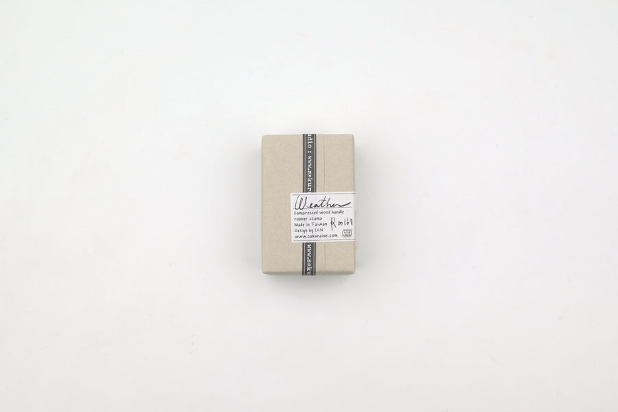 LCN Wooden Rubber Stamp Set - Weather