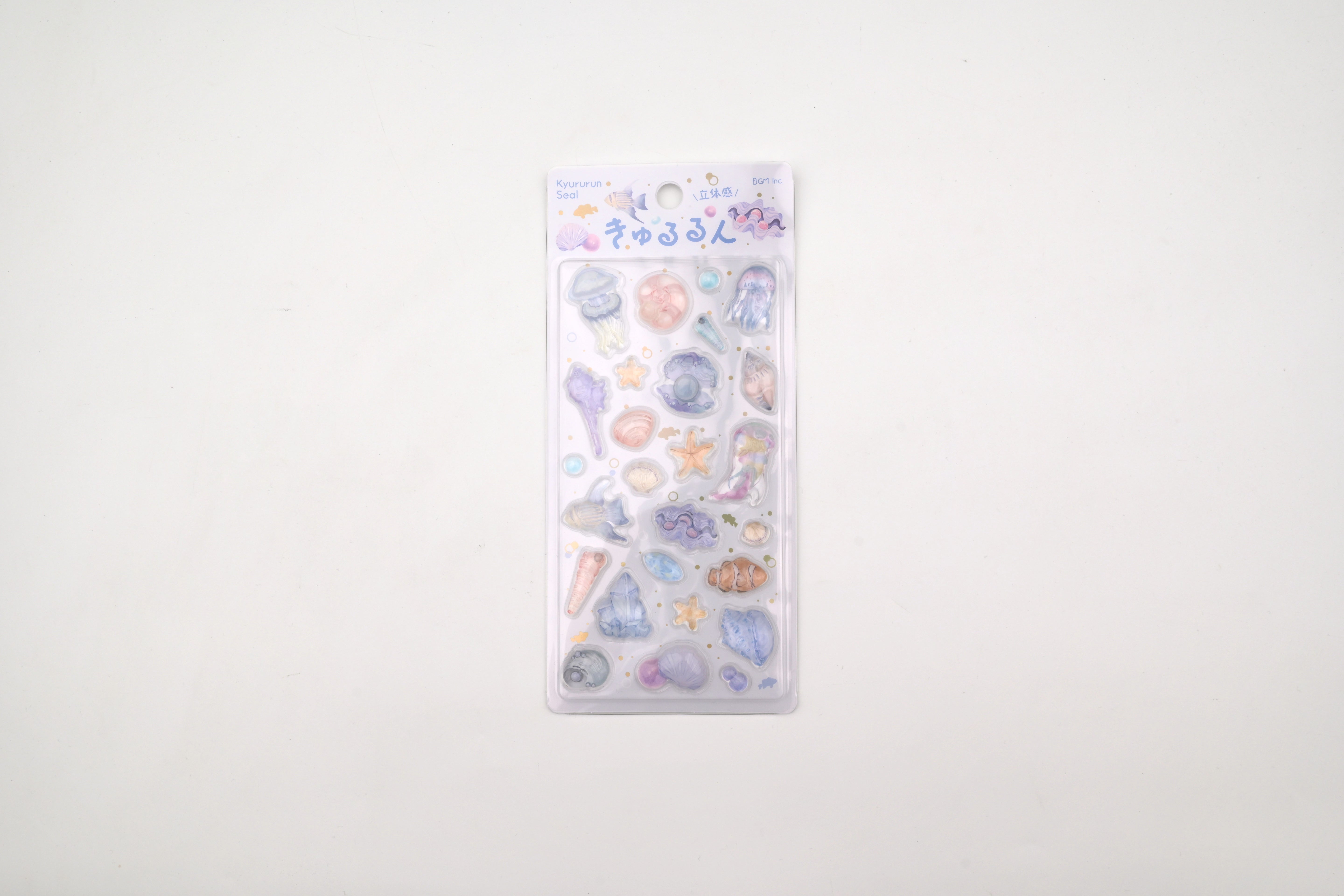 BGM 3D Sticker Sheet - Kyururun - Sea Creatures