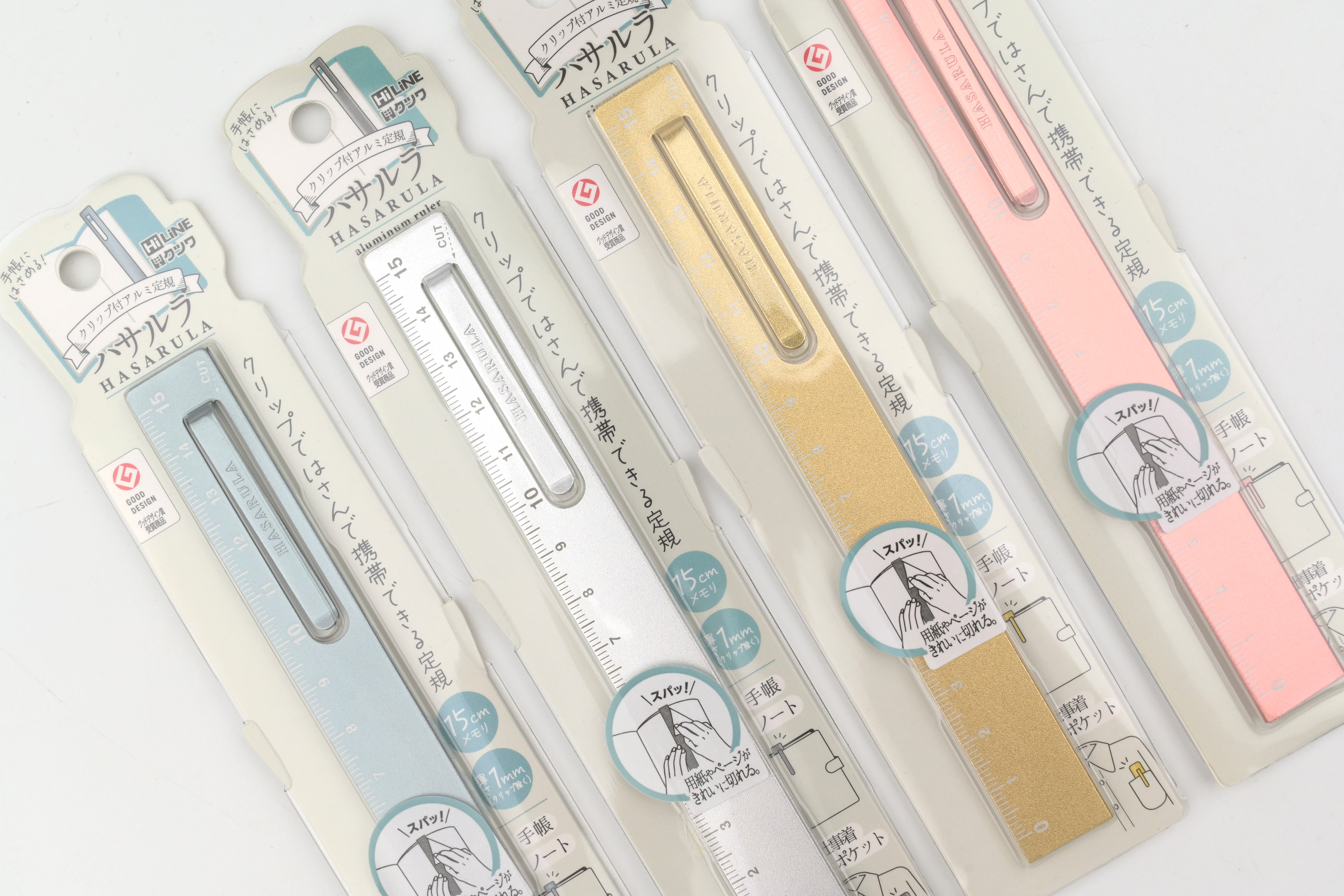 Kutsuwa Hasarula Aluminum Ruler with Clip