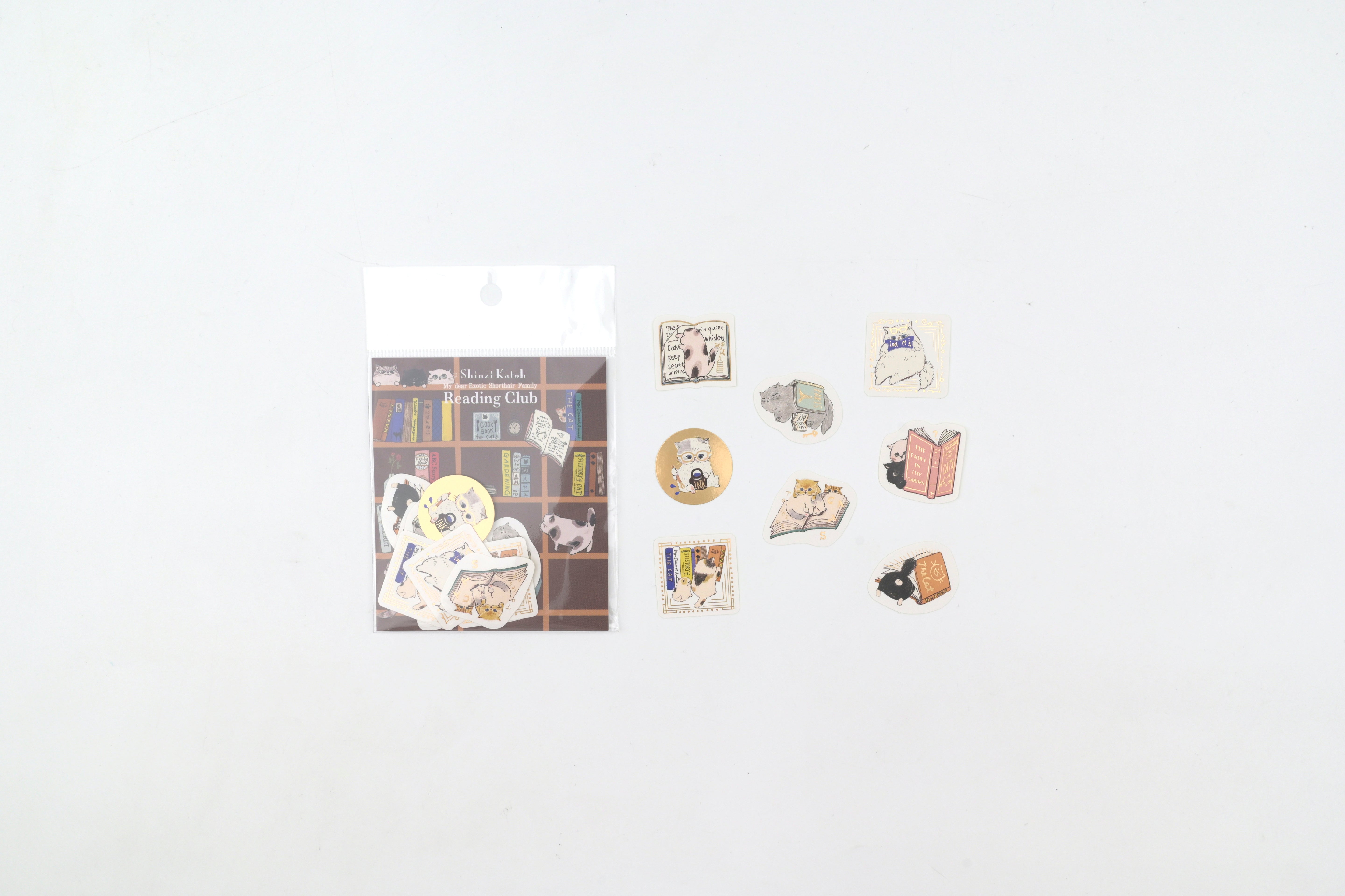 SEAL-DO Gold-Foil Flake Sticker - Reading Club