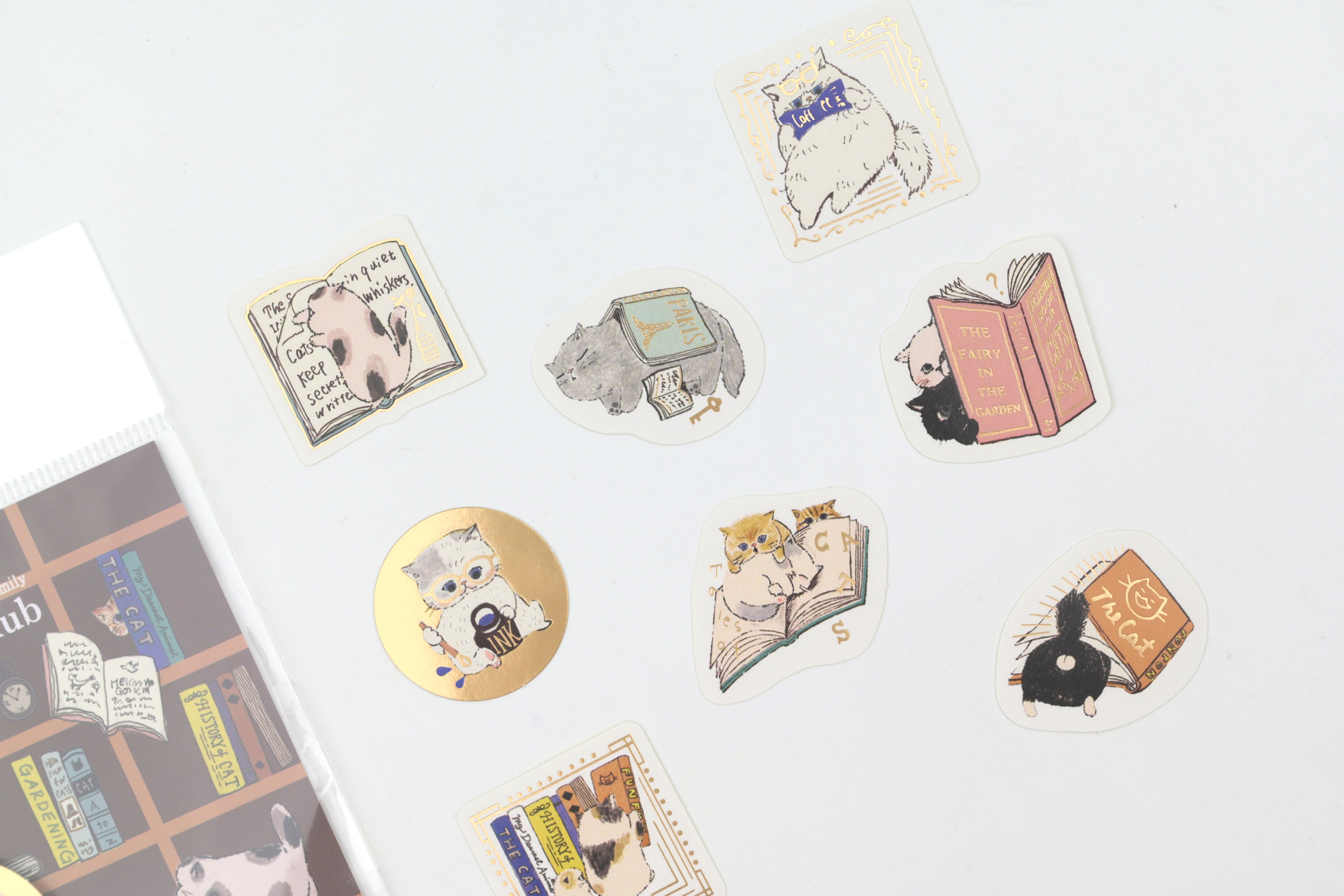 SEAL-DO Gold-Foil Flake Sticker - Reading Club