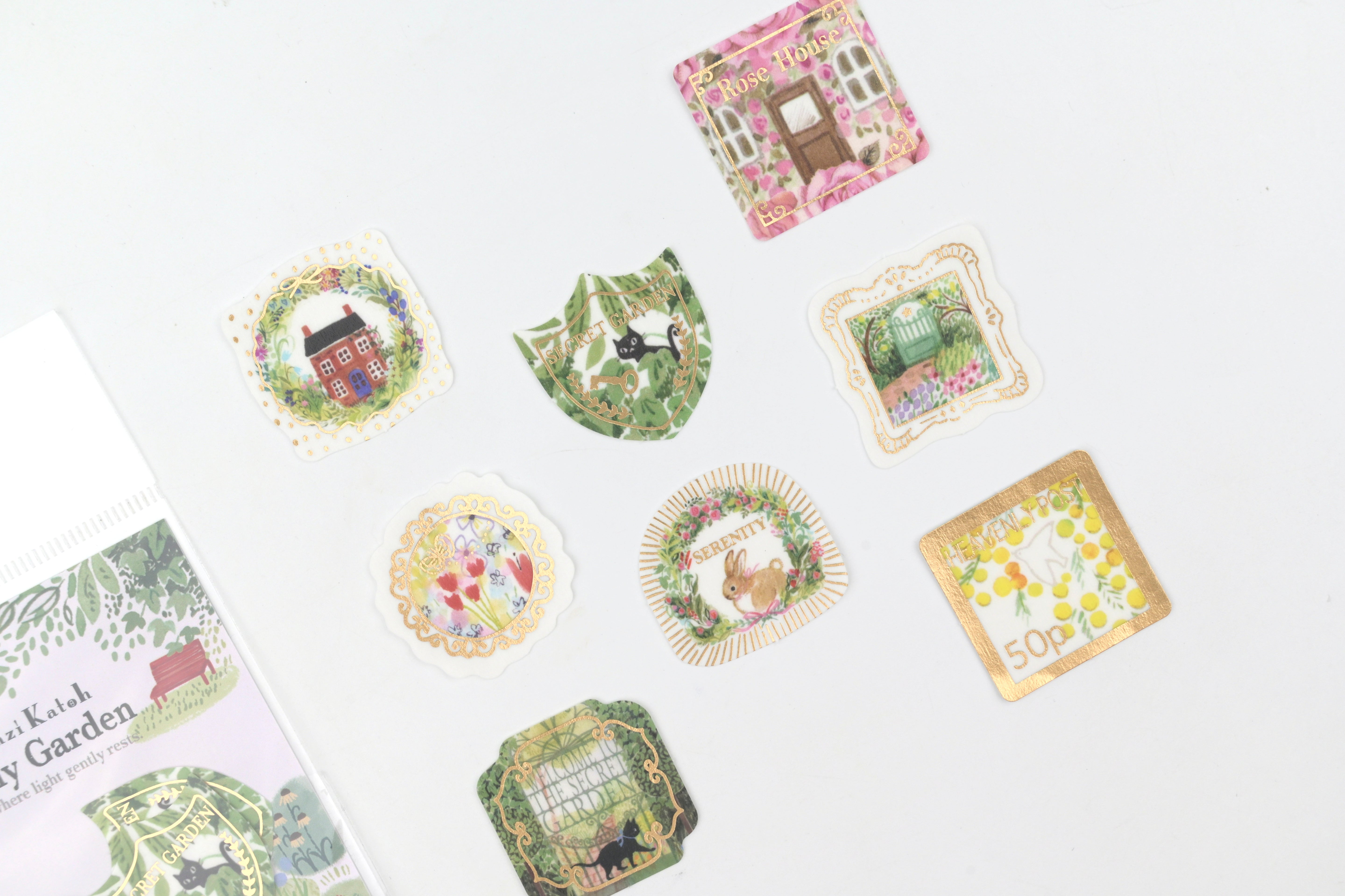 SEAL-DO Gold-Foil Flake Sticker - Heavenly Garden