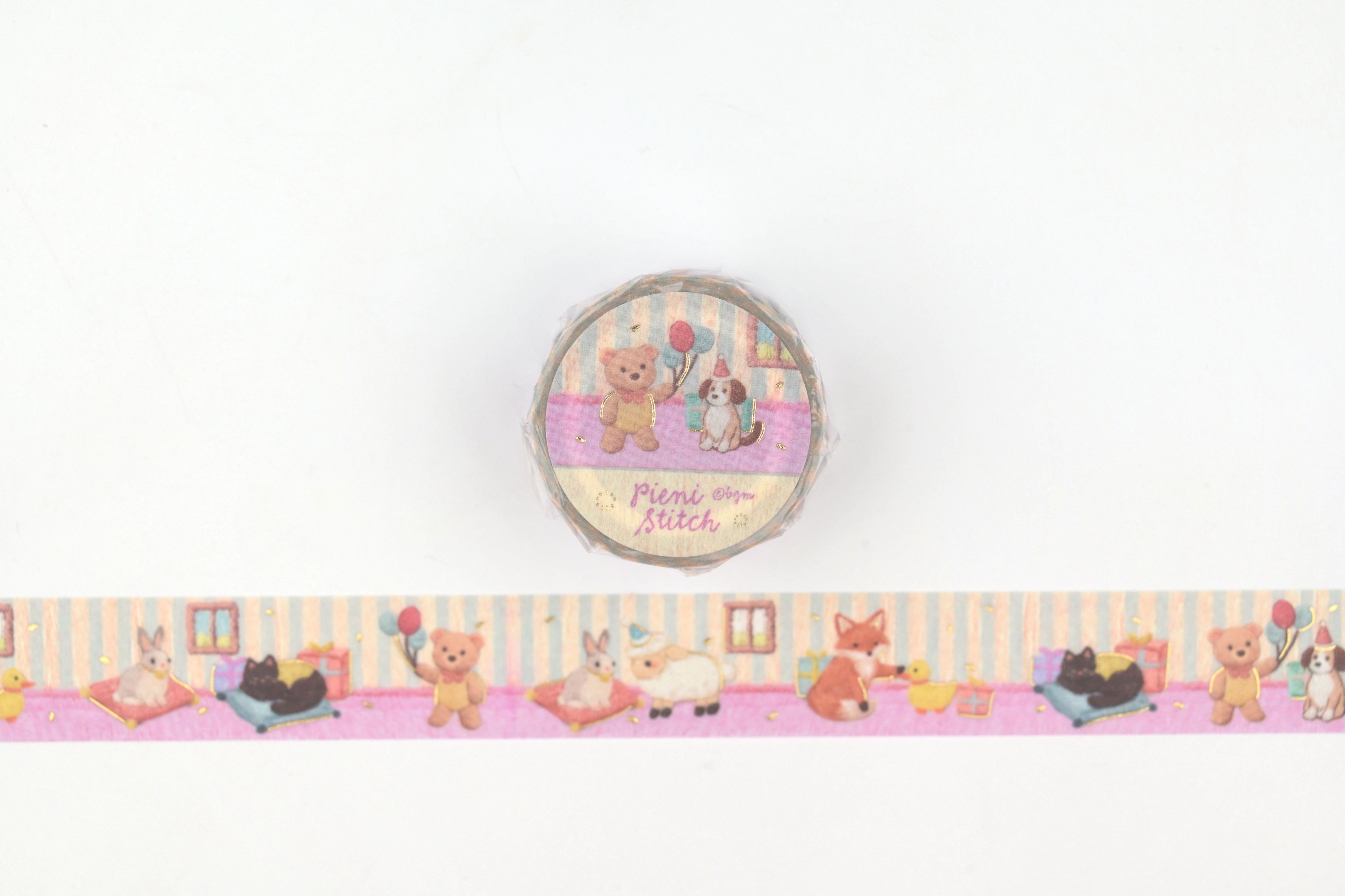 BGM Washi Tape - Foil Stamping - Pieni Stitch - Small Party