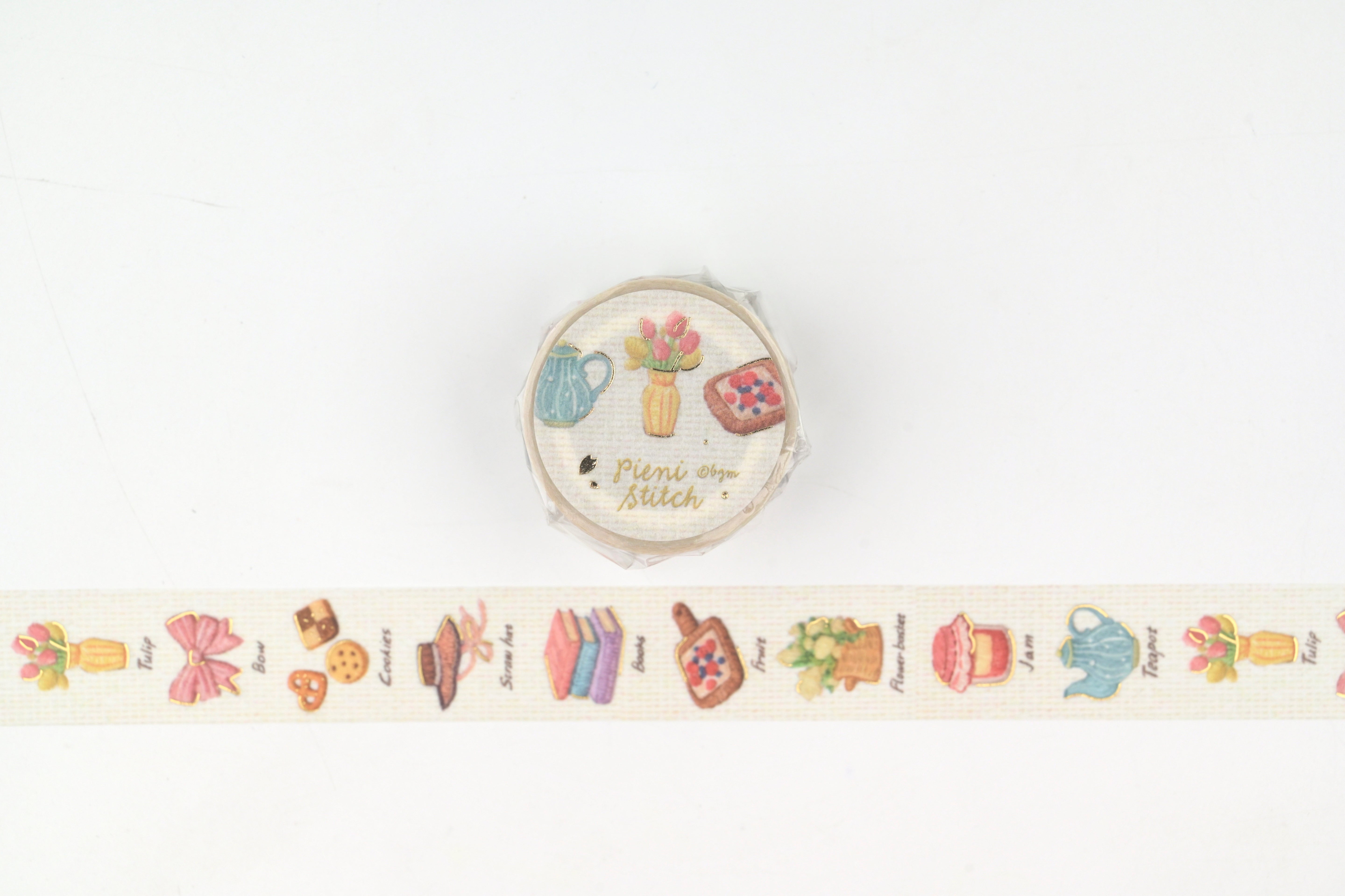 BGM Washi Tape - Foil Stamping - Pieni Stitch - Small Room