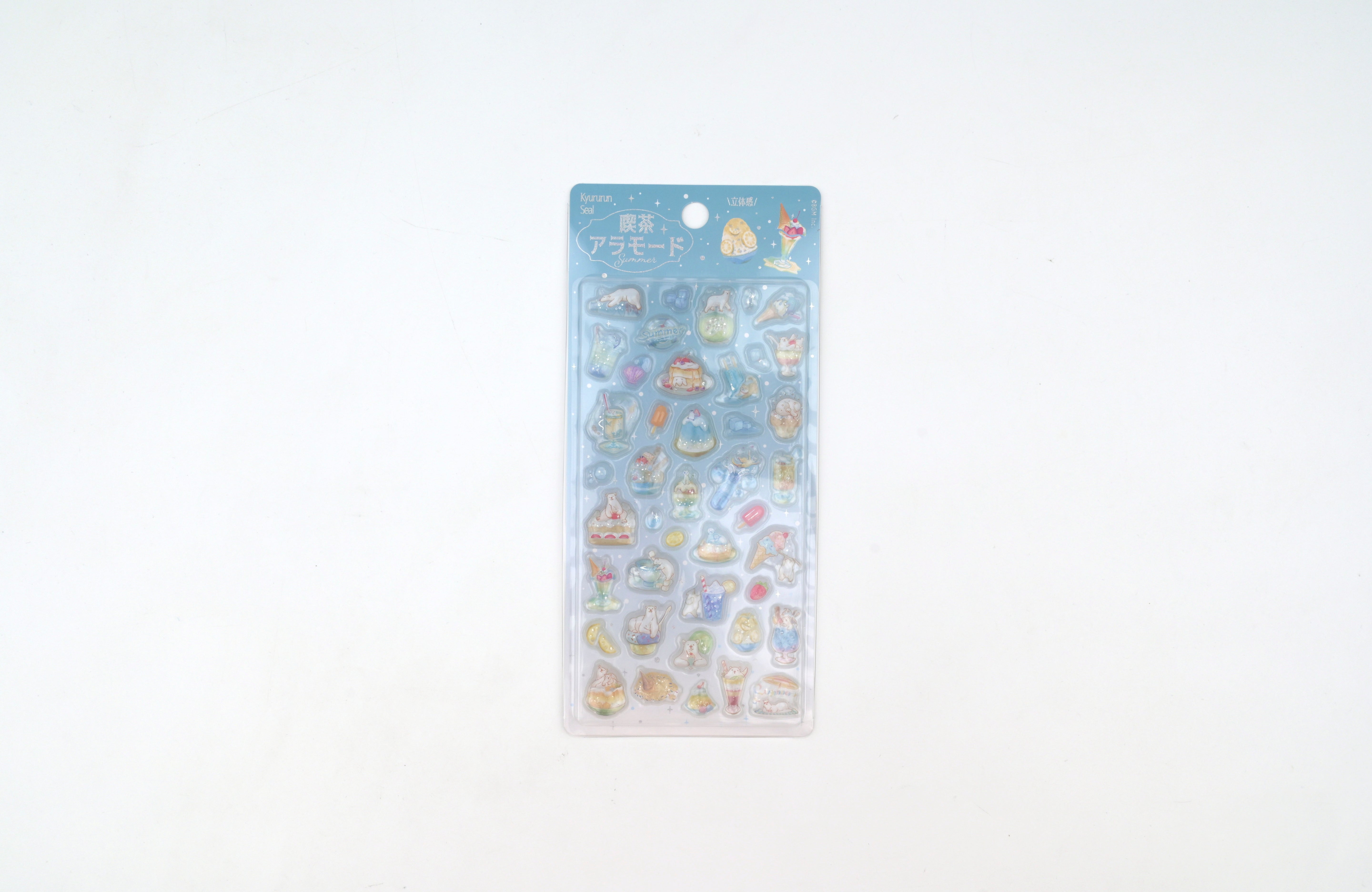 BGM 3D Sticker Sheet - Kyururun - 2026 Summer Limited - Cafe a la Mode