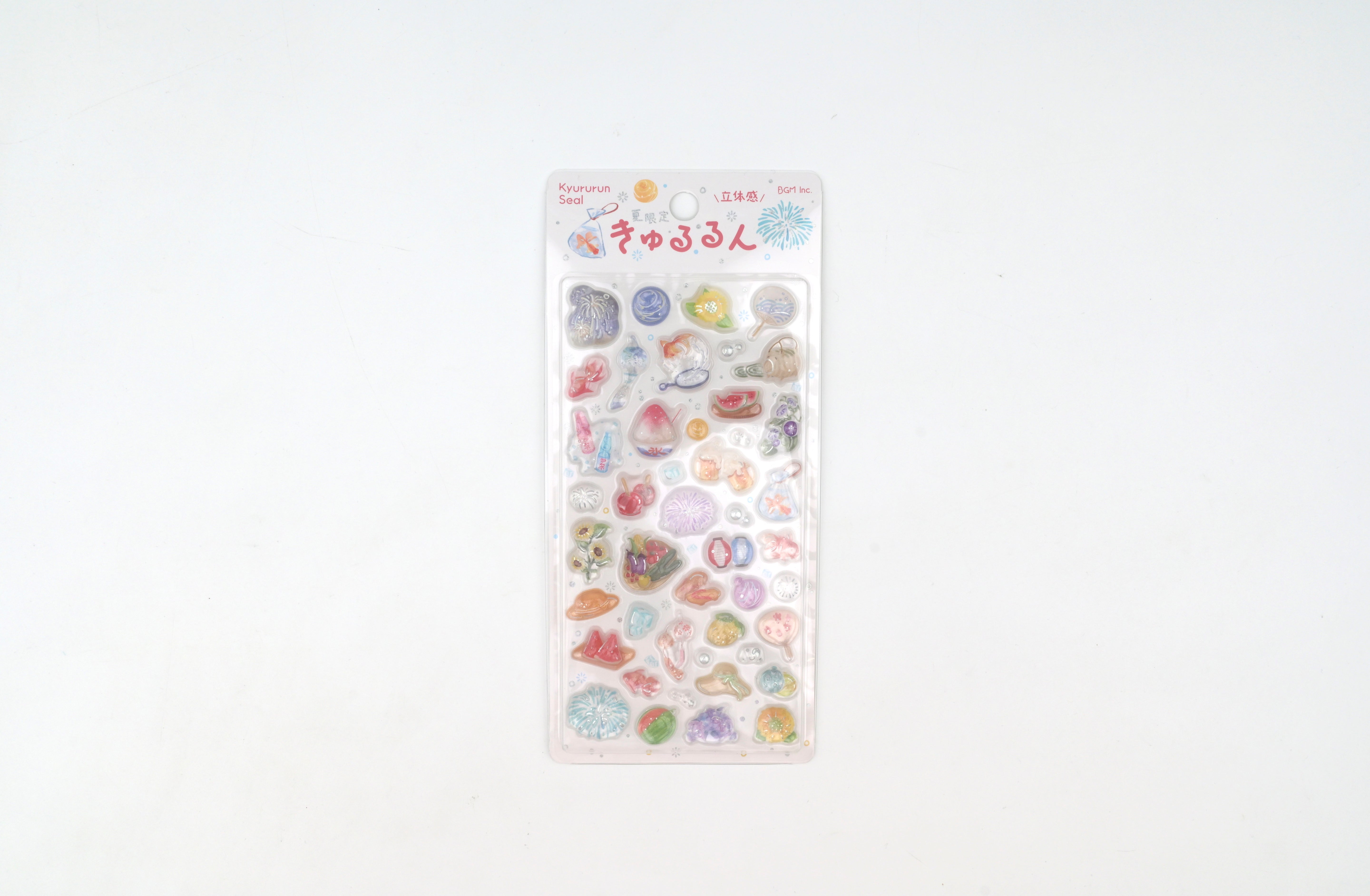 BGM 3D Sticker Sheet - Kyururun - 2026 Summer Limited - Summer Tradition