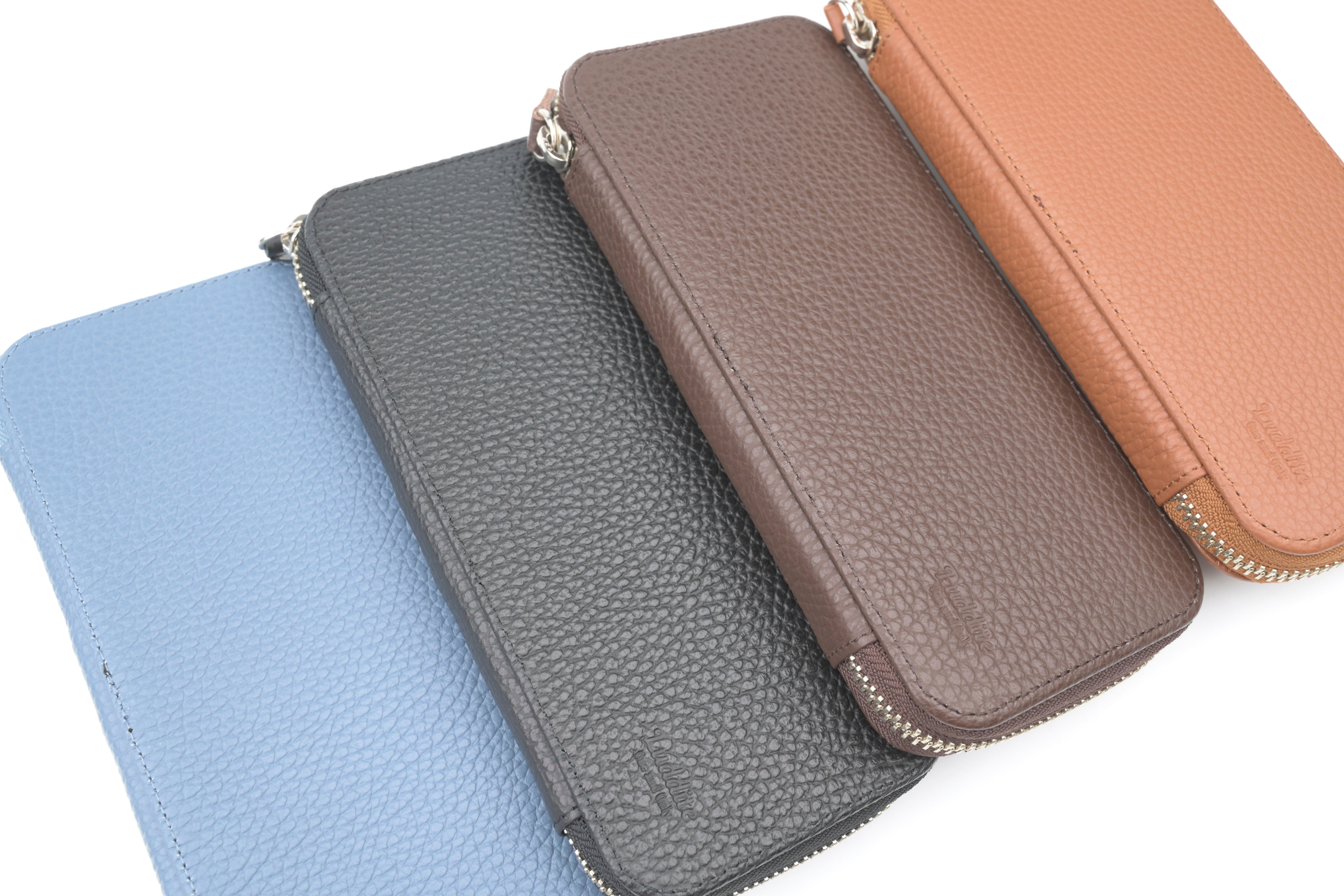 LUDDITE Round Zip Pen Case - Essential - ADRIA Leather