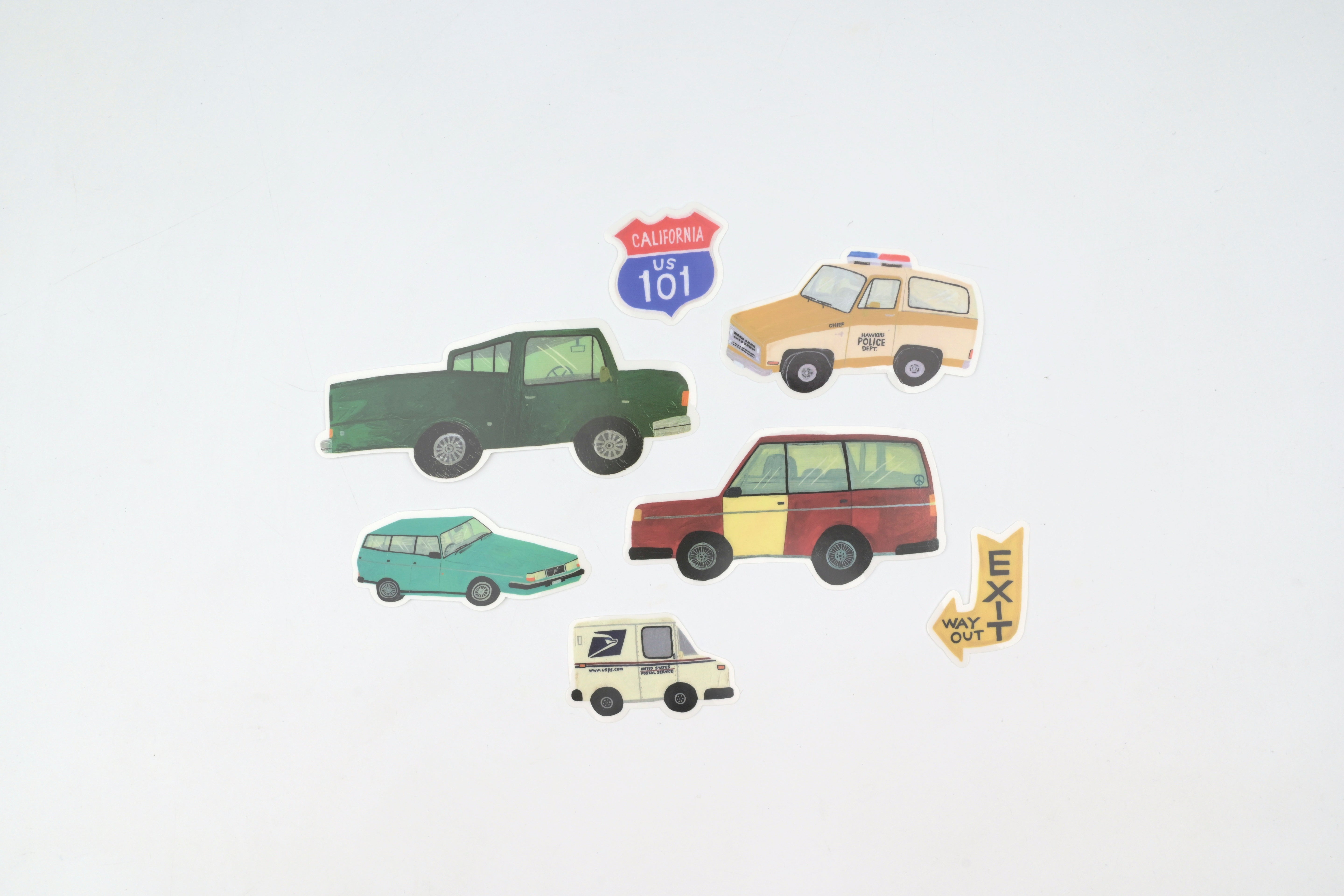 Greeting Life x Kahoko Sodeyama Sticker Pack - Cars