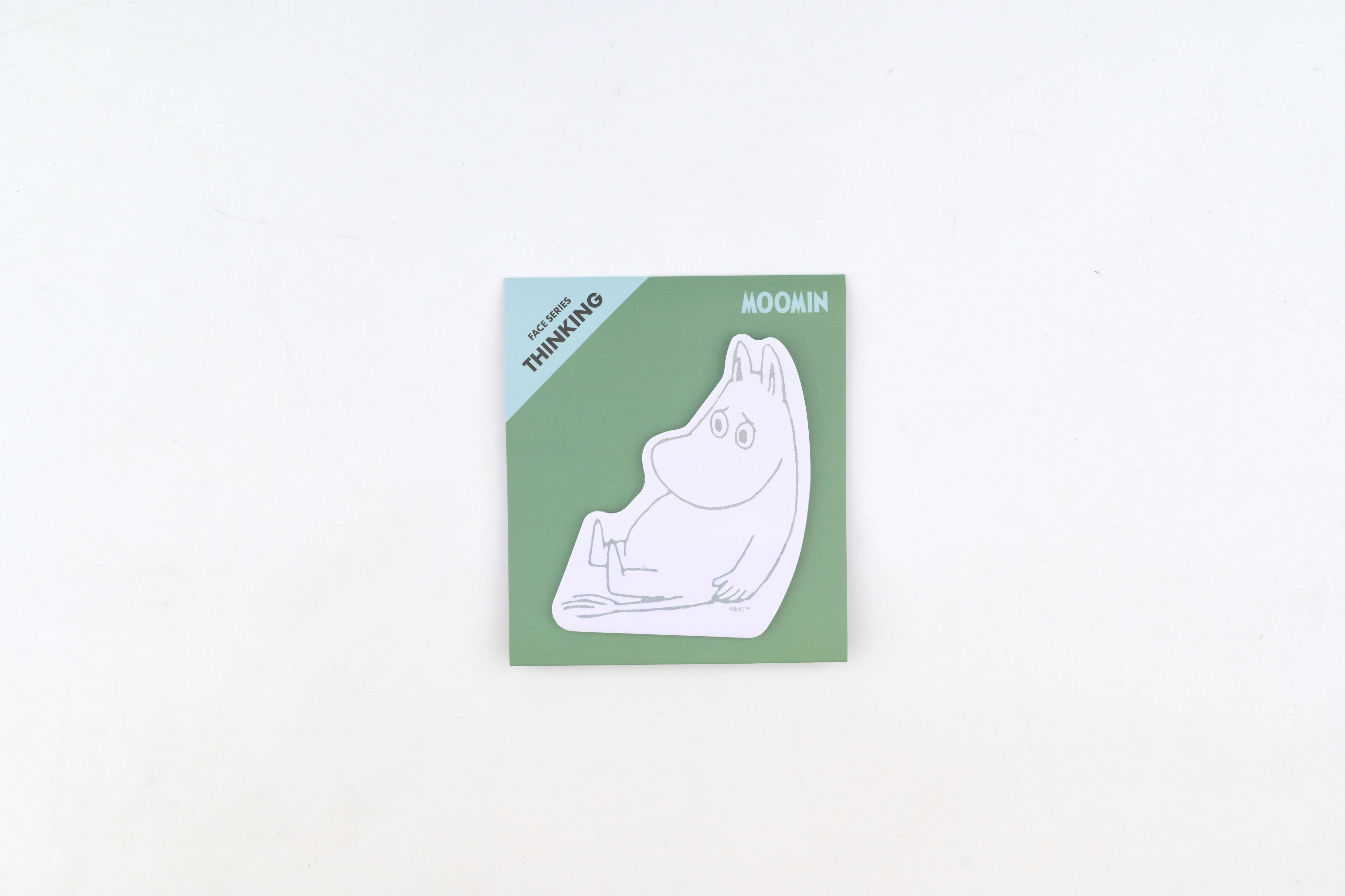 WORLD CRAFT Standing Sticky Notes - Moomin Face - Thinking