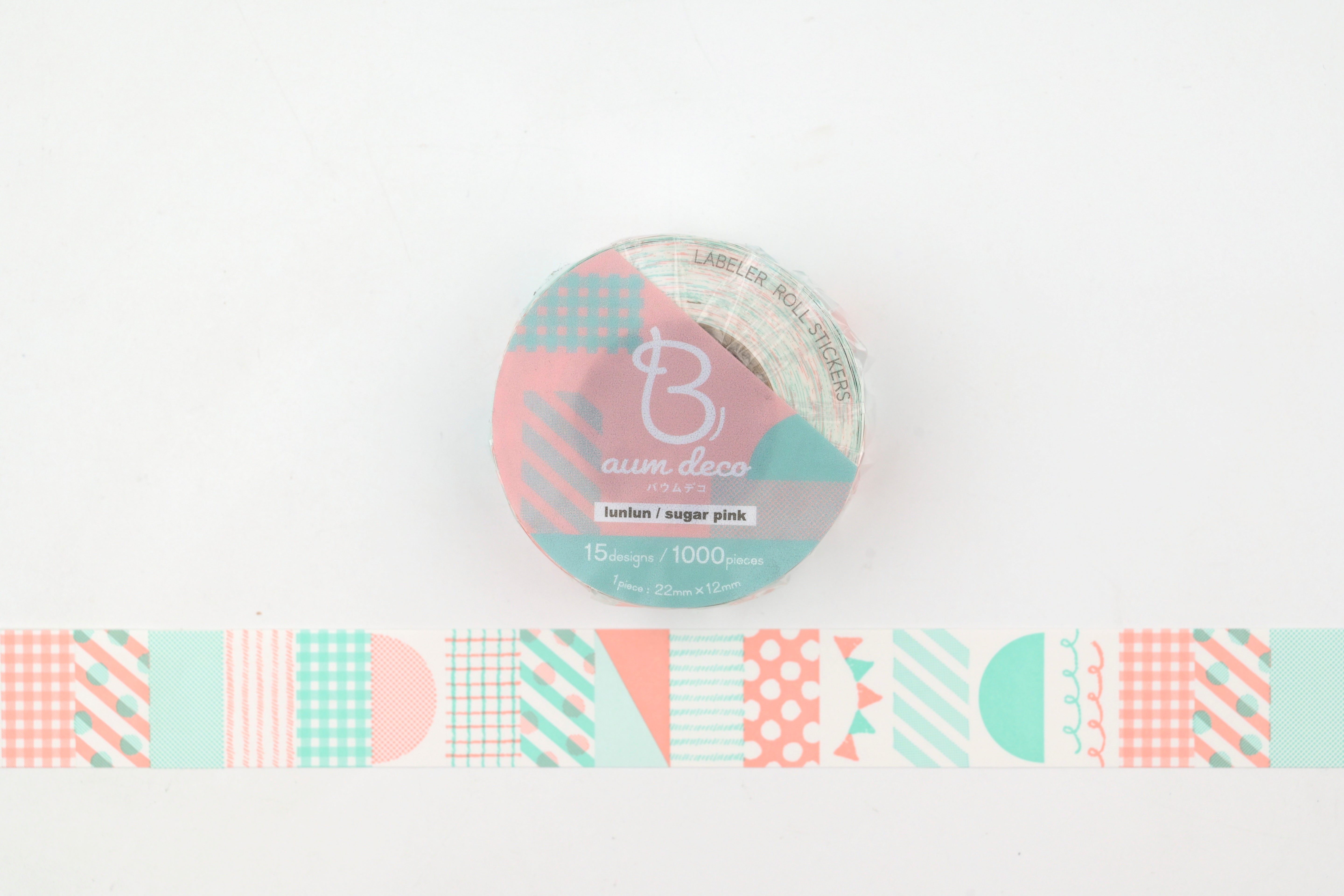 Beverly Baum Label Roll Stickers - Sugar Pink