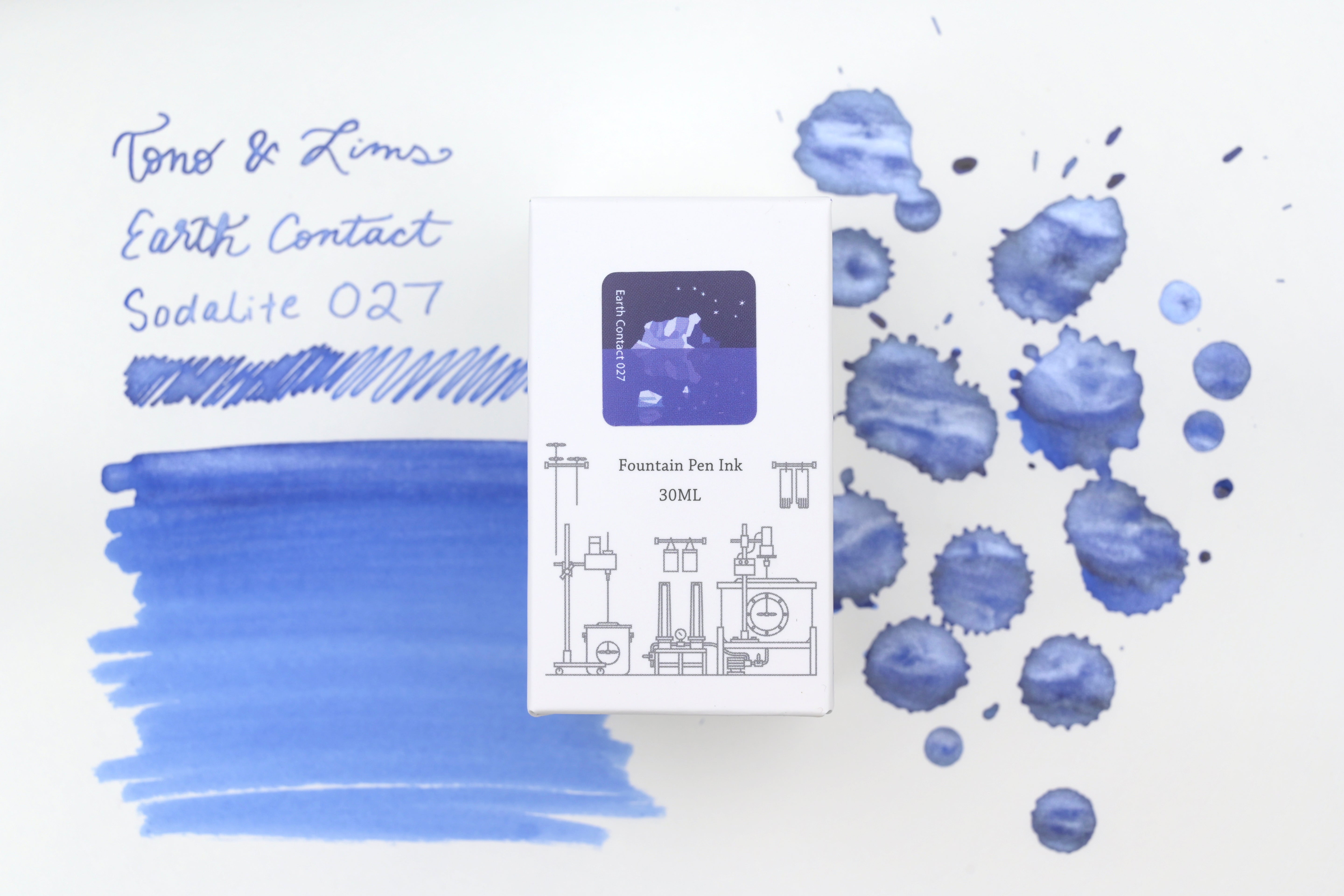 Tono & Lims Ink Bottle - Earth Contact - 027 Sodalite - 30ml