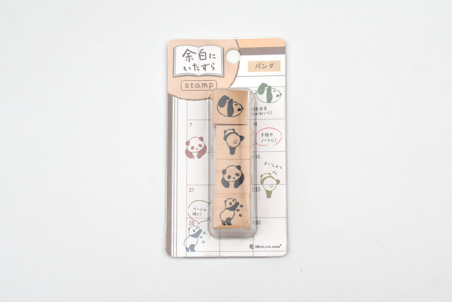 NB Wooden Stamps - Doodles in the Margins - Panda