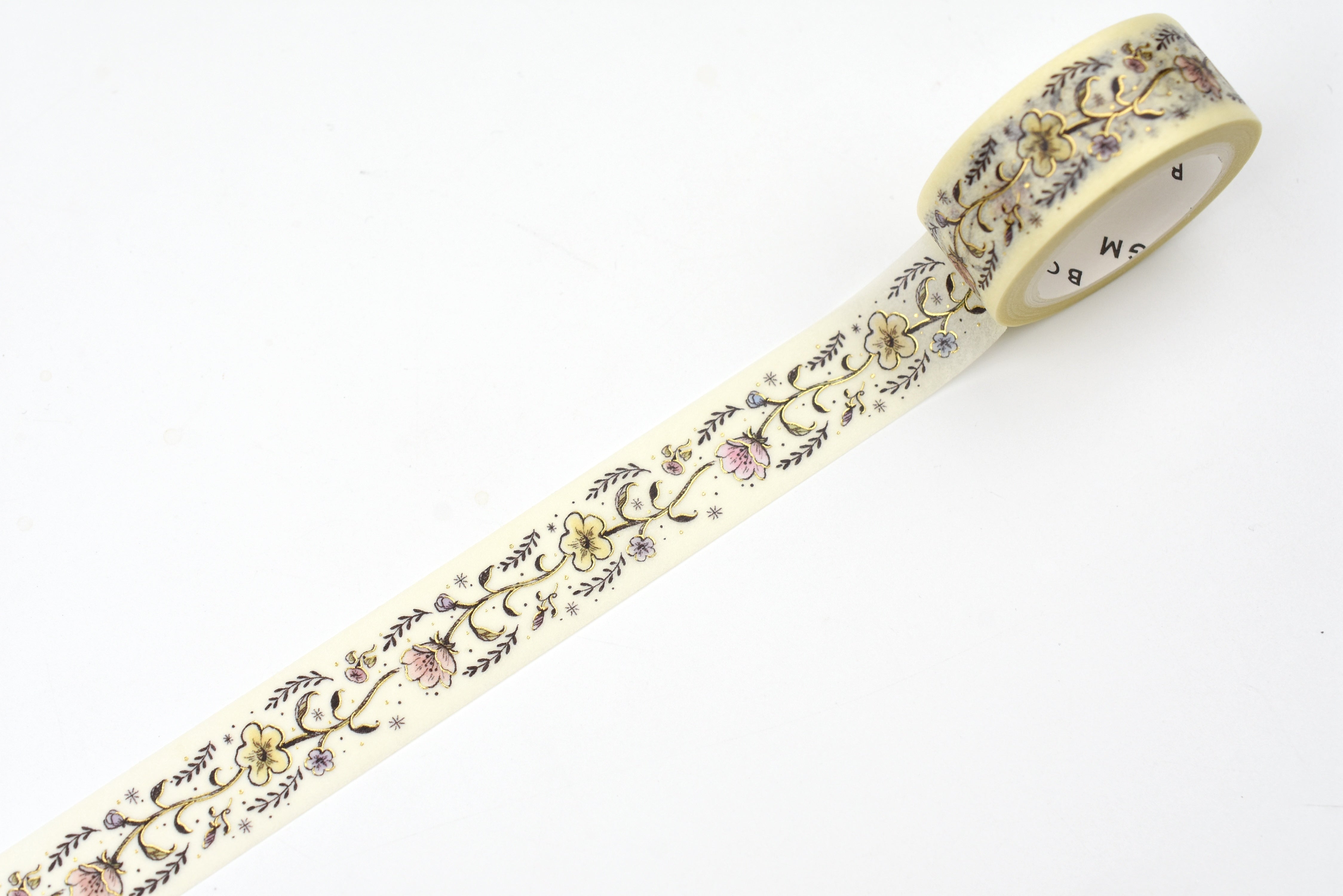 BGM Life Washi Tape - Foil Stamping - Flower Sketch