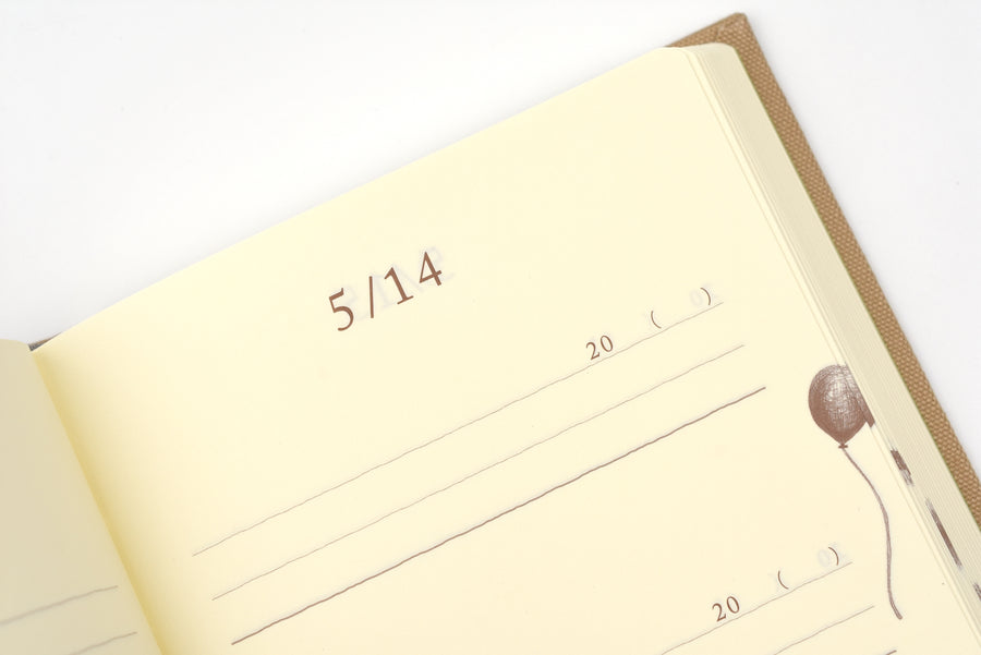 Midori 3-Year Mini Diary - Gate