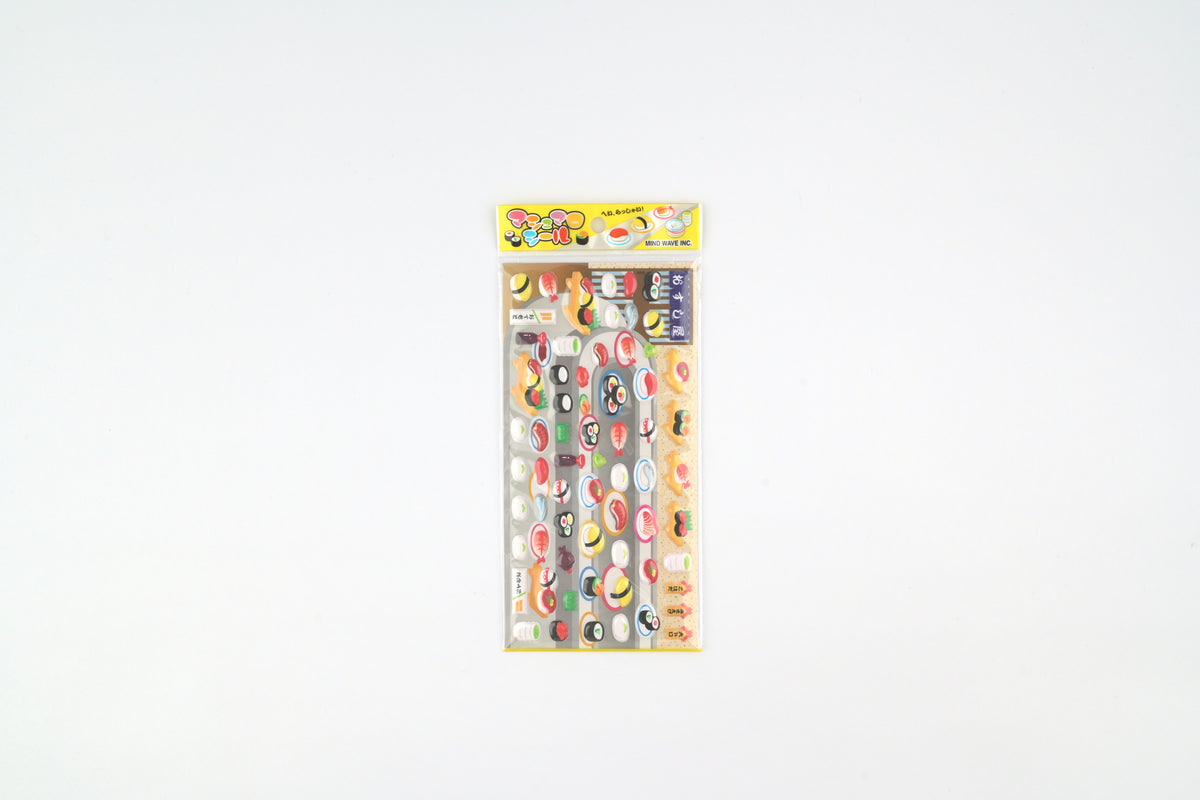 Mind Wave Puffy Sticker - Marshmallow - Sushi Shop