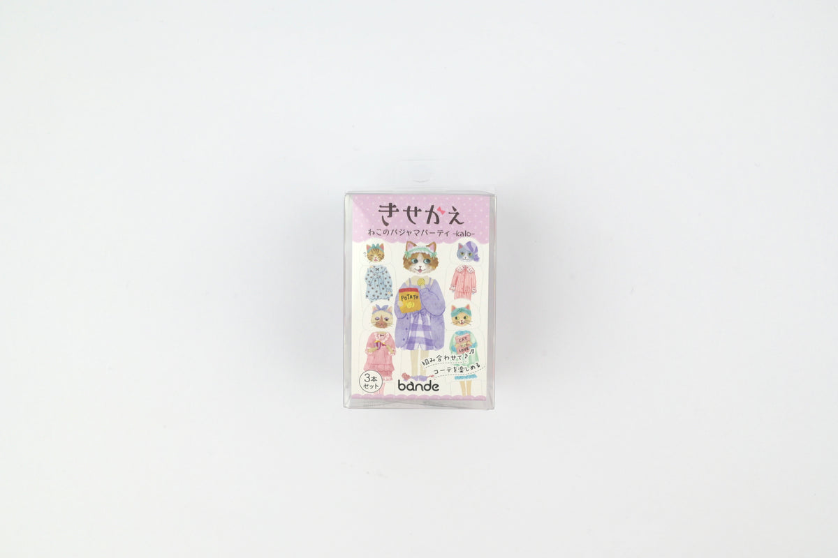 Bande Roll Sticker Set - Dress-Up - Cat Pajama Party
