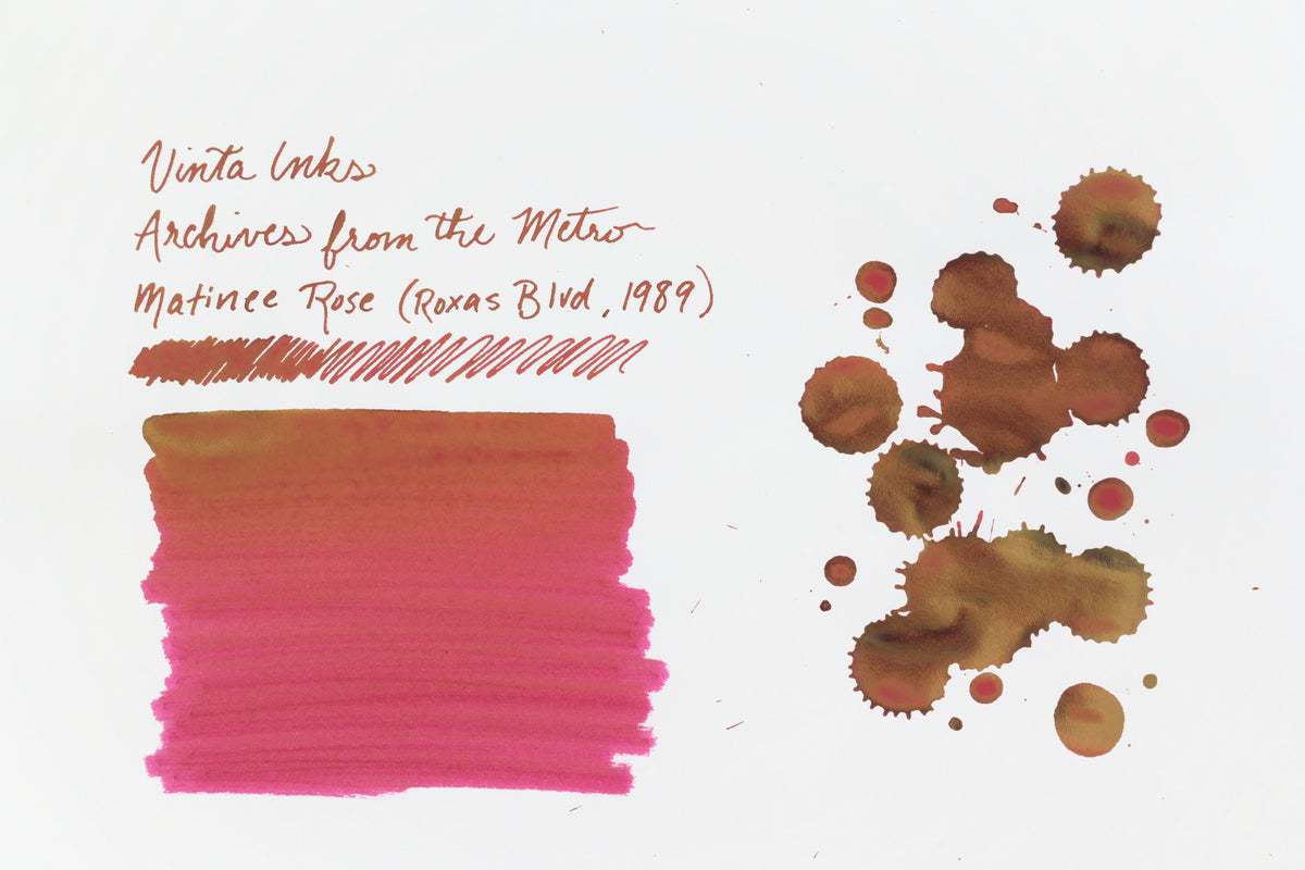 Vinta Inks - Archives From the Metro - Matinee Rose (Roxas Blvd., 1989) - 15 mL