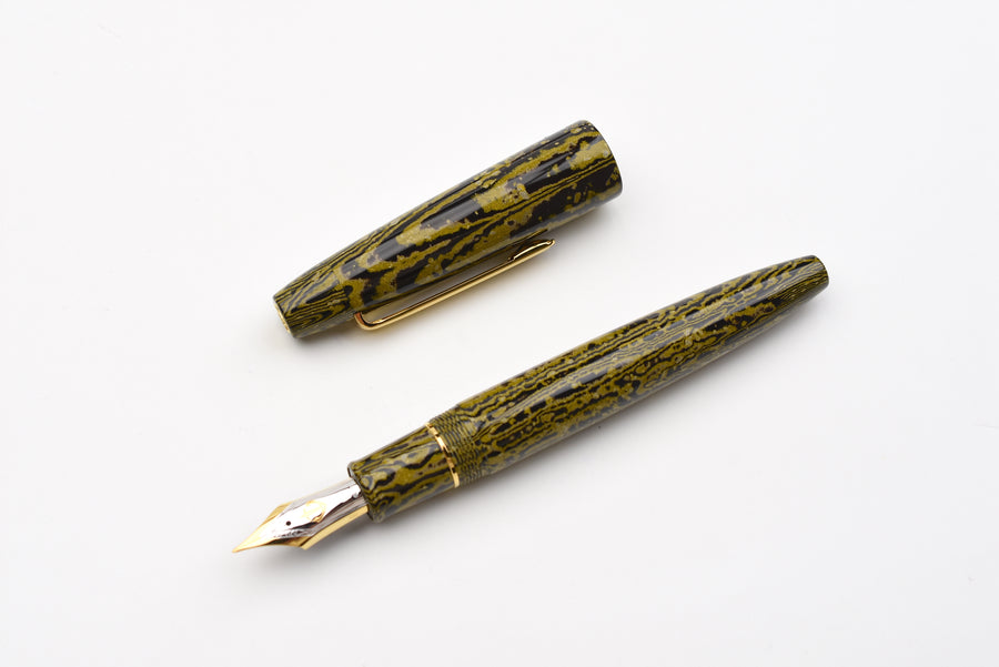 Sailor King of Pen - Naginata Togi Ebonite Fountain Pen - MOUKO Yellow Tiger - Limited Edition