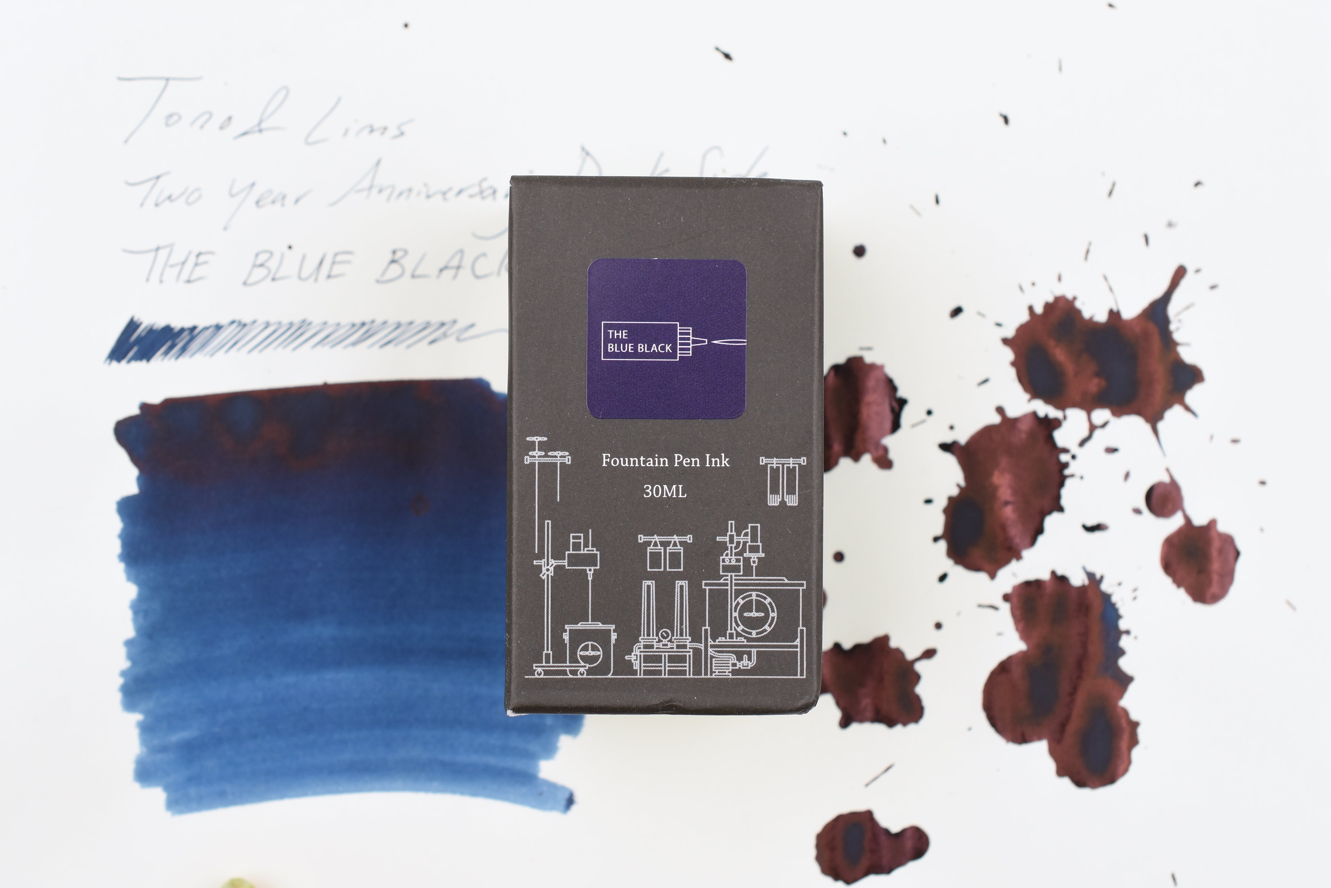 Tono & Lims Ink Bottle - Two Year Anniversary Dark Side - THE BLUE BLACK - 30ml