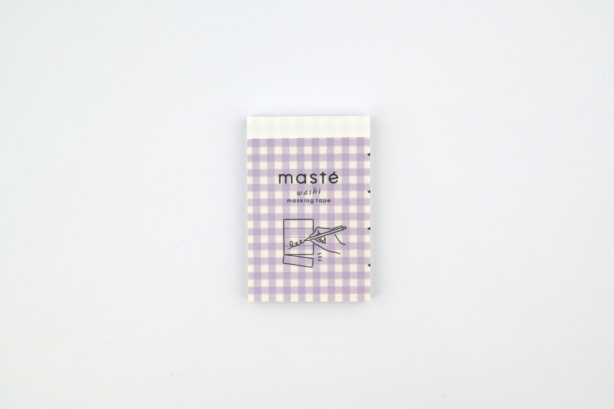 Mark's Masté Writable Perforated Washi Tape Sheets - Gingham Check Purple