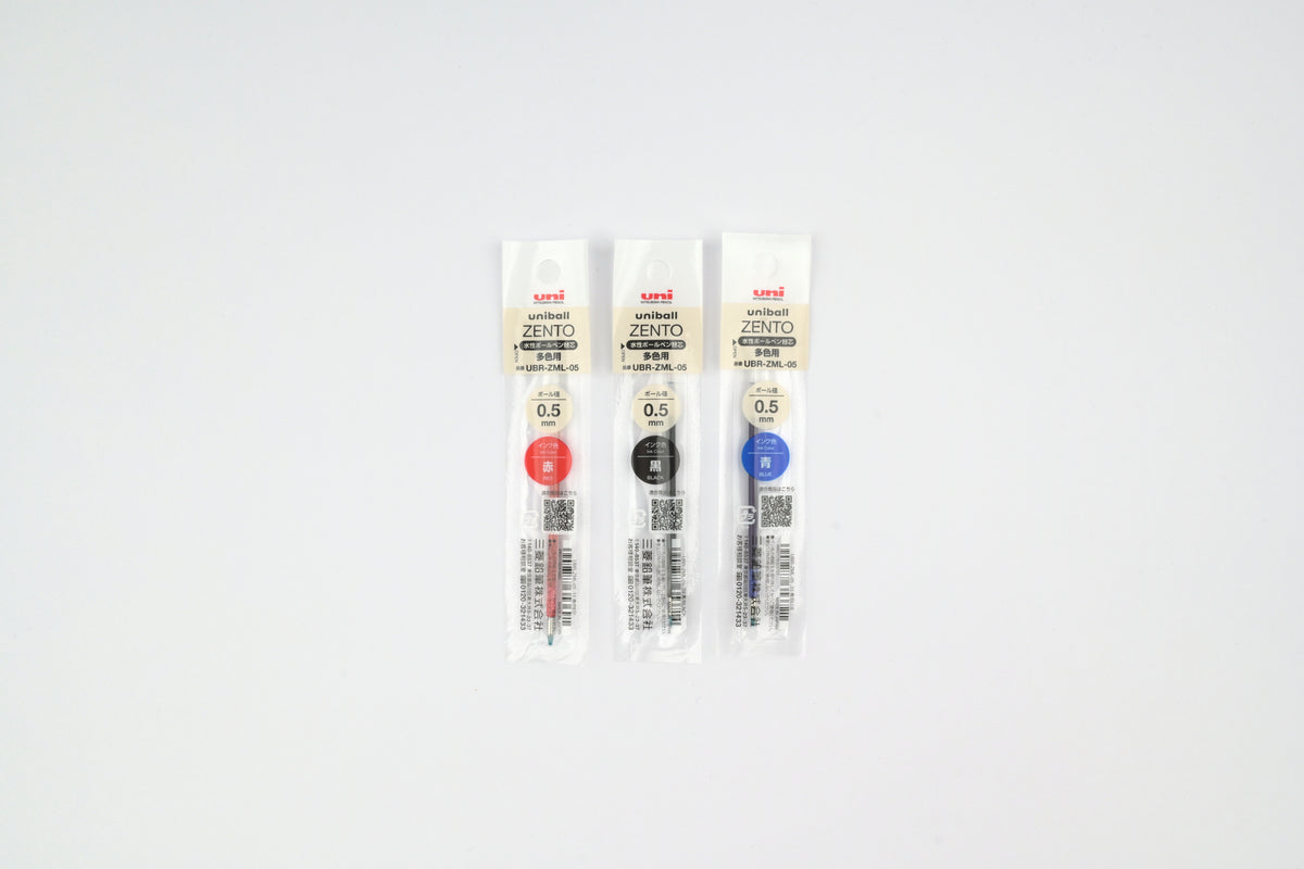 Uni ZENTO 3-Color Multi Pen Refill - 0.5mm