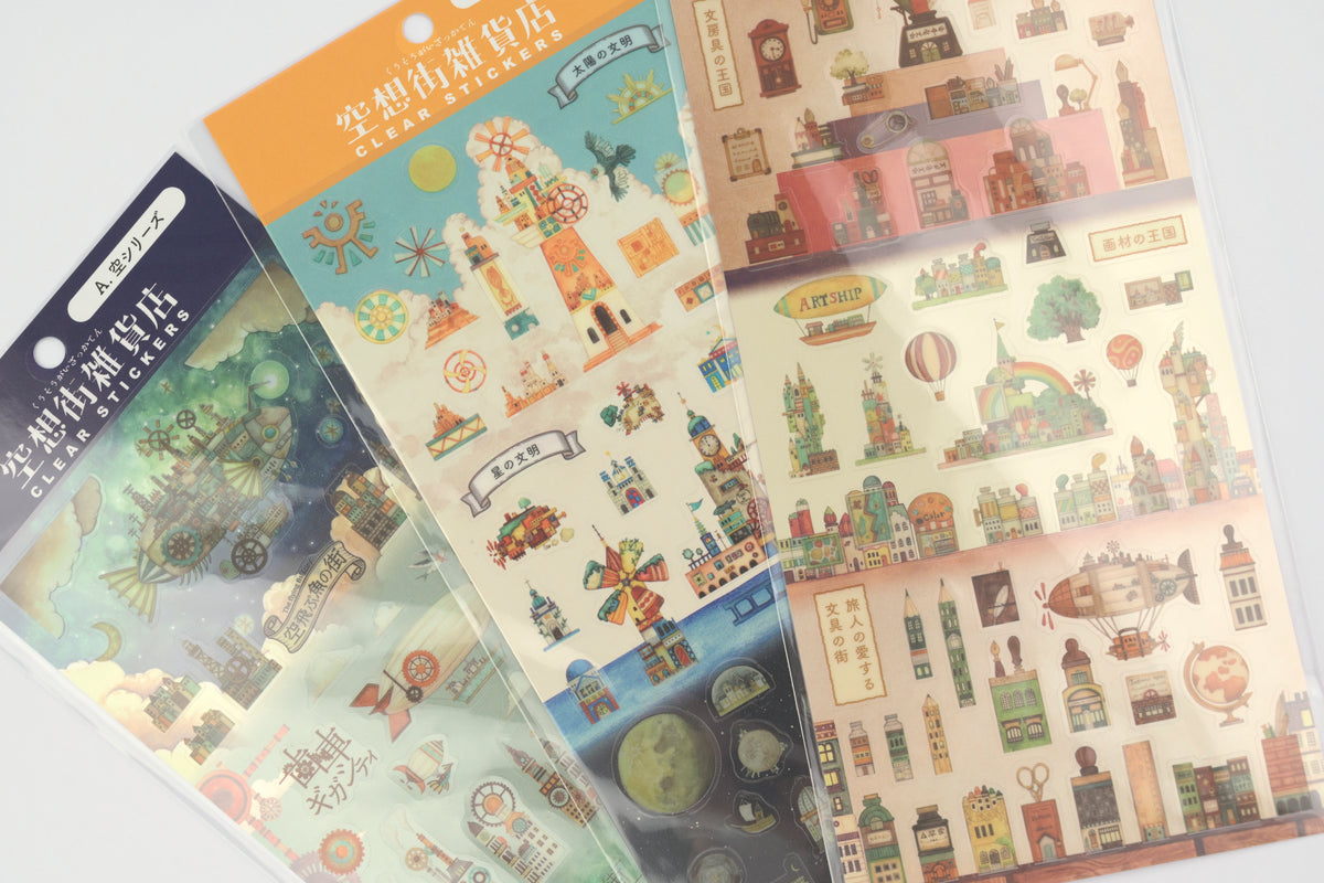 Sakura x Kuusoogai Zakkaten Clear Stickers - Limited Edition