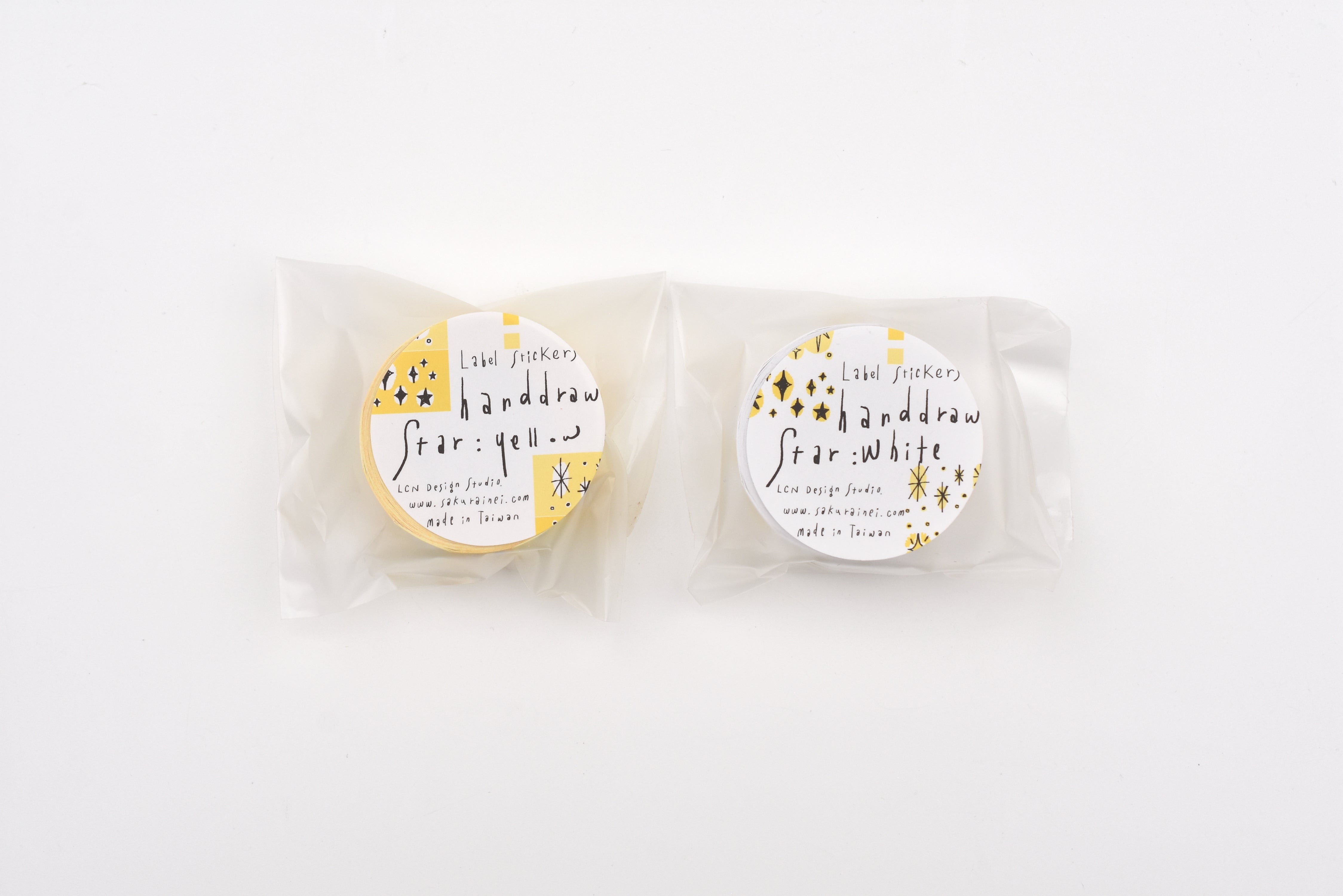 LCN Label Sticker Rolls - Hand Draw Star
