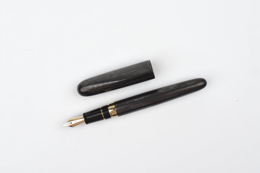 Sailor NAWATE Kuroginhaku Fountain Pen - Sei (Glossy Black Silver Foil)