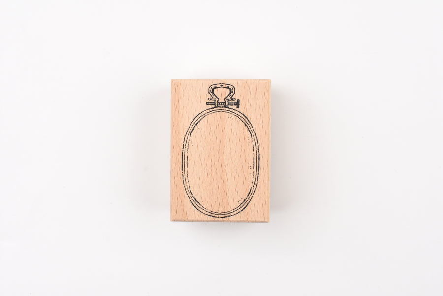 LCN Wooden Rubber Stamp - Embroidery Hoop