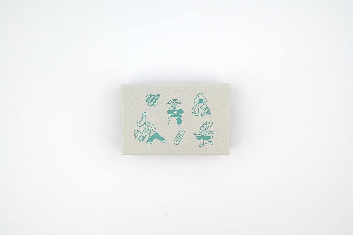 Mizushima x Tadashi Nishiwaki JIZAI Clear Stamp Set - People and Food