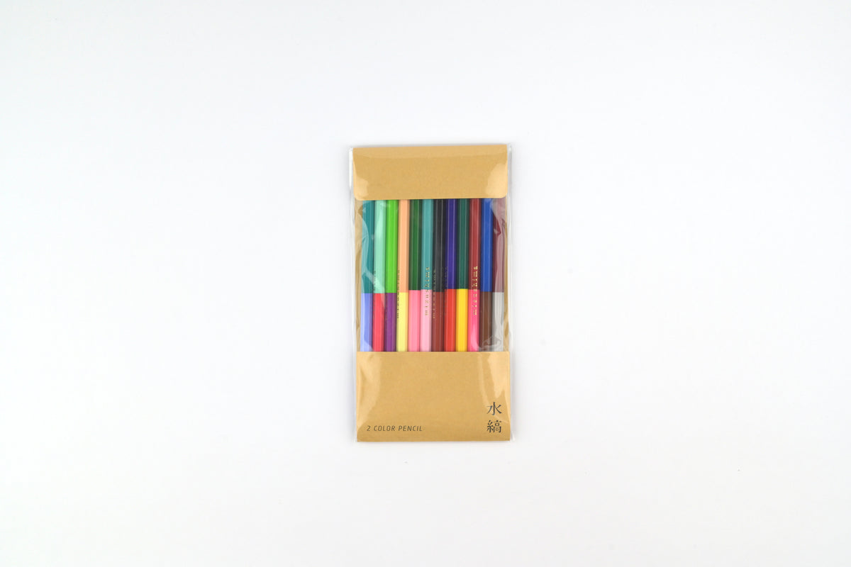 Mizushima 2-Color Pencils - Set of 12