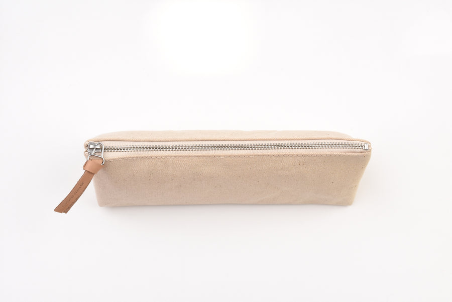 Midori Pen Case - Kurashiki Canvas with Gusset