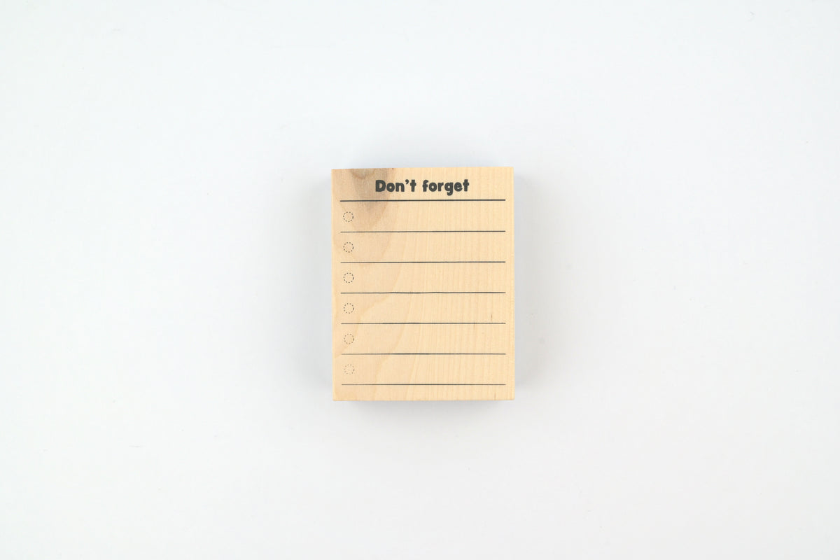 Kodomo No Kao - Planner Stamp Club - Don't forget