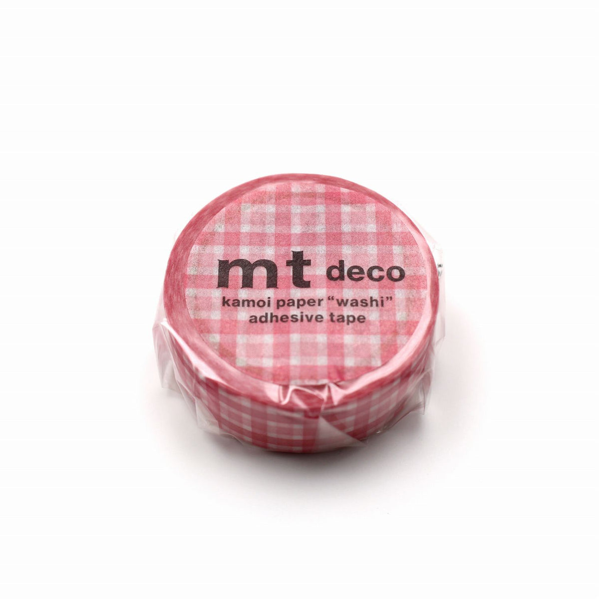 mt Washi Tape - Deco - Overlapping Wide Gingham Check - Pink