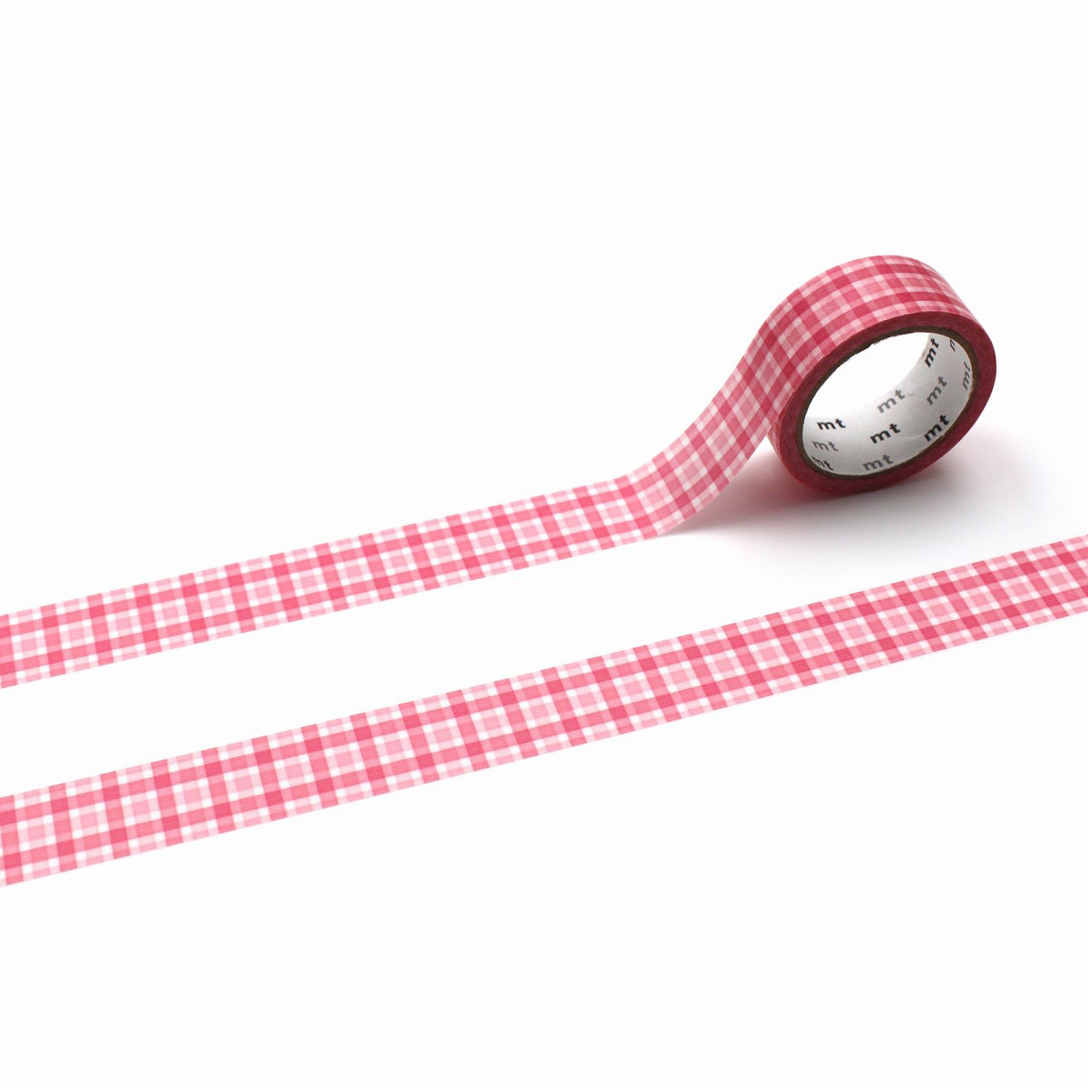 mt Washi Tape - Deco - Overlapping Wide Gingham Check - Pink