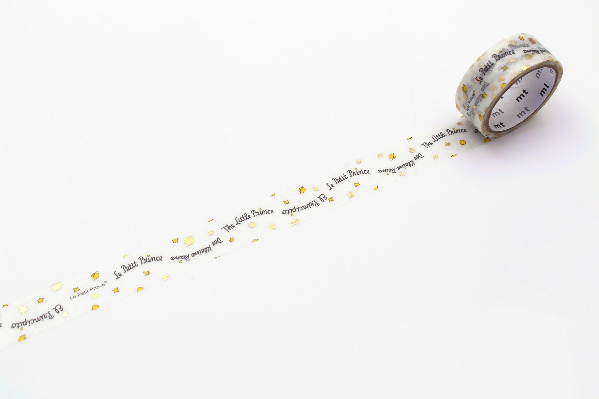 mt x Le Petit Prince Washi Tape - Foil-stamped Title Wave