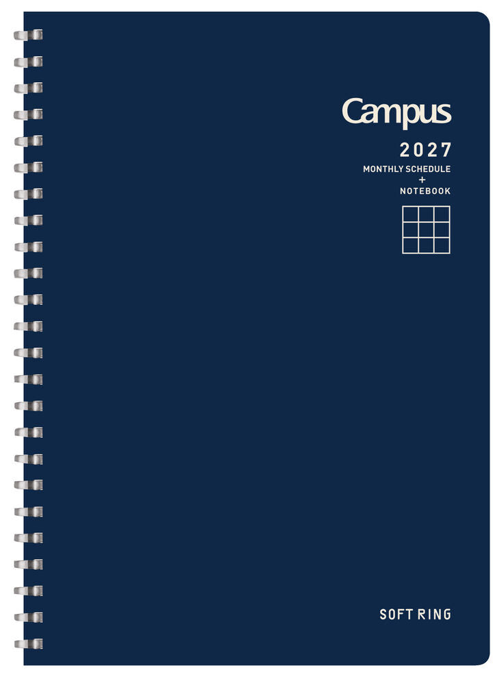 Kokuyo Campus Soft Ring Diary 2027 - A5 - Navy (Coming Soon)