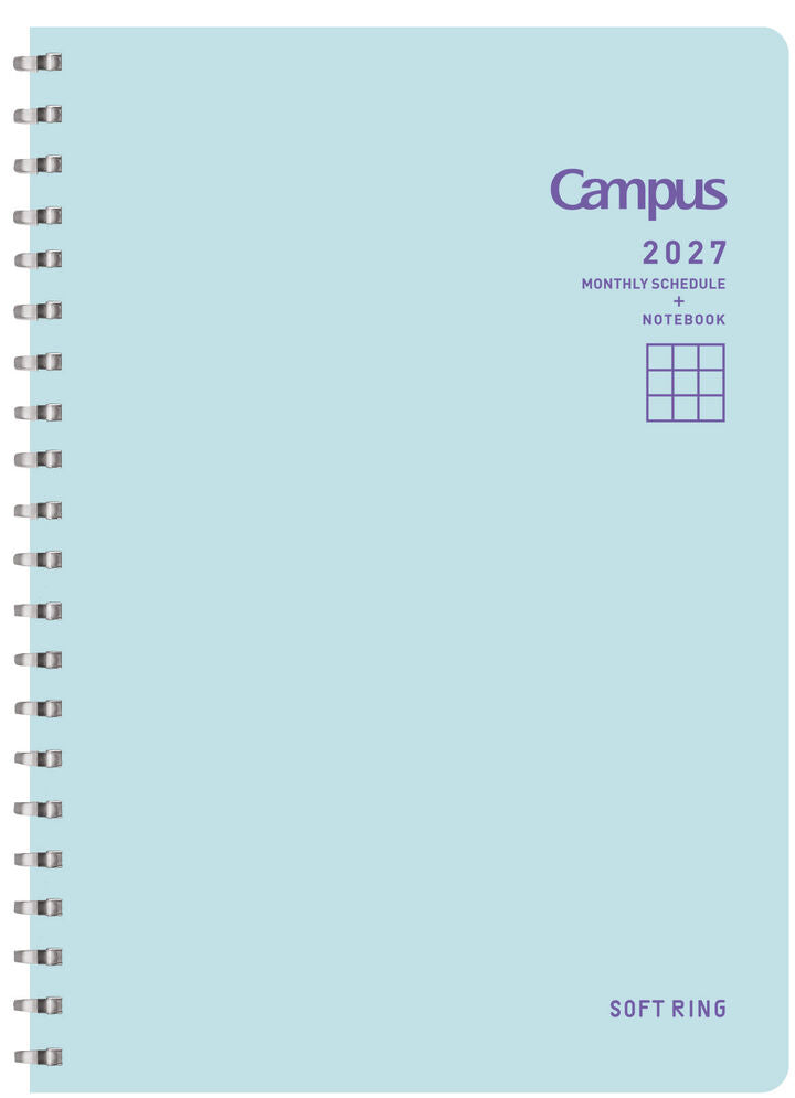 Kokuyo Campus Soft Ring Diary 2027 - B6 - Light Blue (Coming Soon)