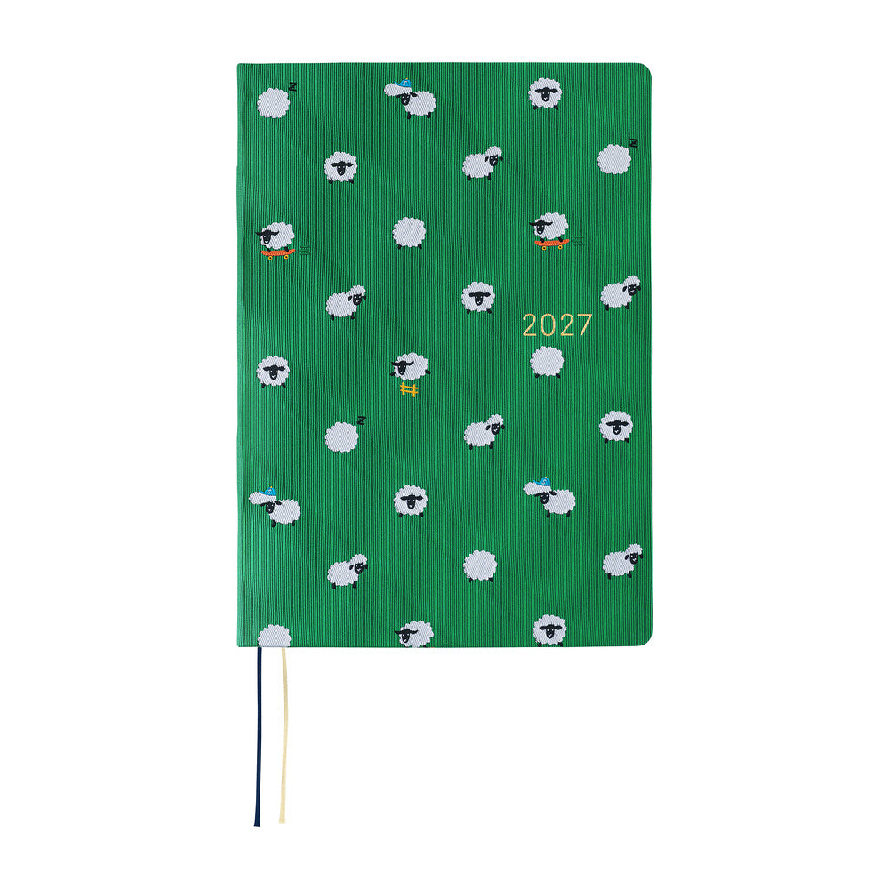 Hobonichi Techo HON 2027 - A5 - Bow & Tie: Sheep Sheep Sheep