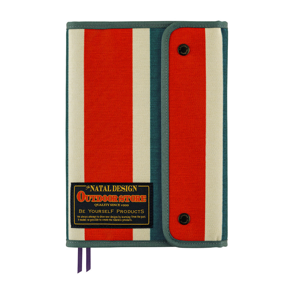Hobonichi Techo Cousin Cover 2027 - Natal Design: Hello New Day! (Retro Stripe) - A5