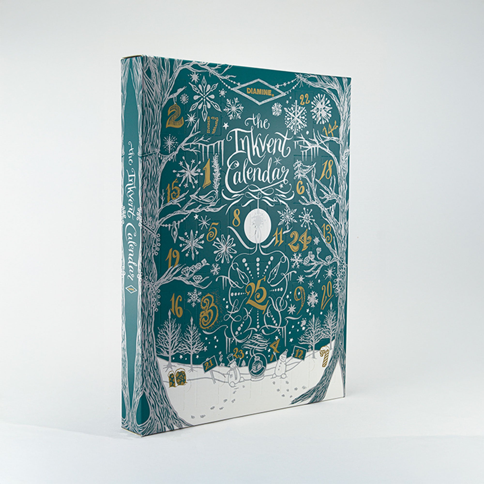 Diamine 2025 Inkvent Calendar Fountain Pen Ink - Teal Edition