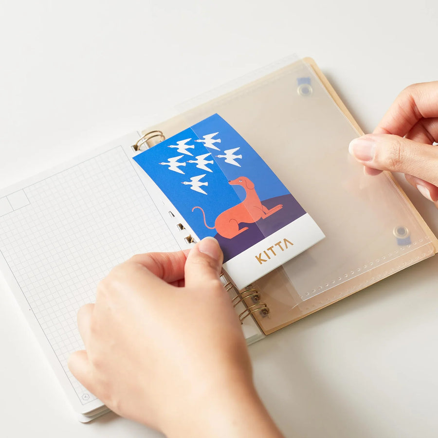 HITOTOKI Ring Notebook - Passport Size - Apple